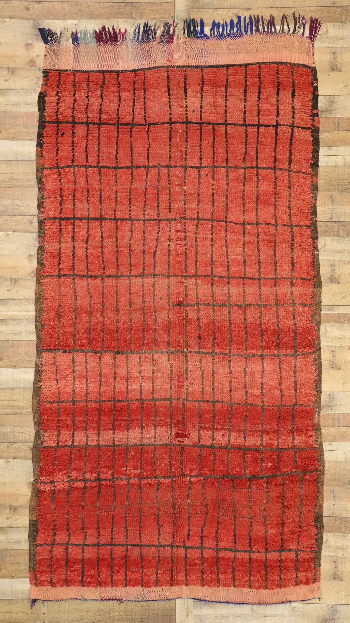 6 x 11 Vintage Red Moroccan Rug 20933