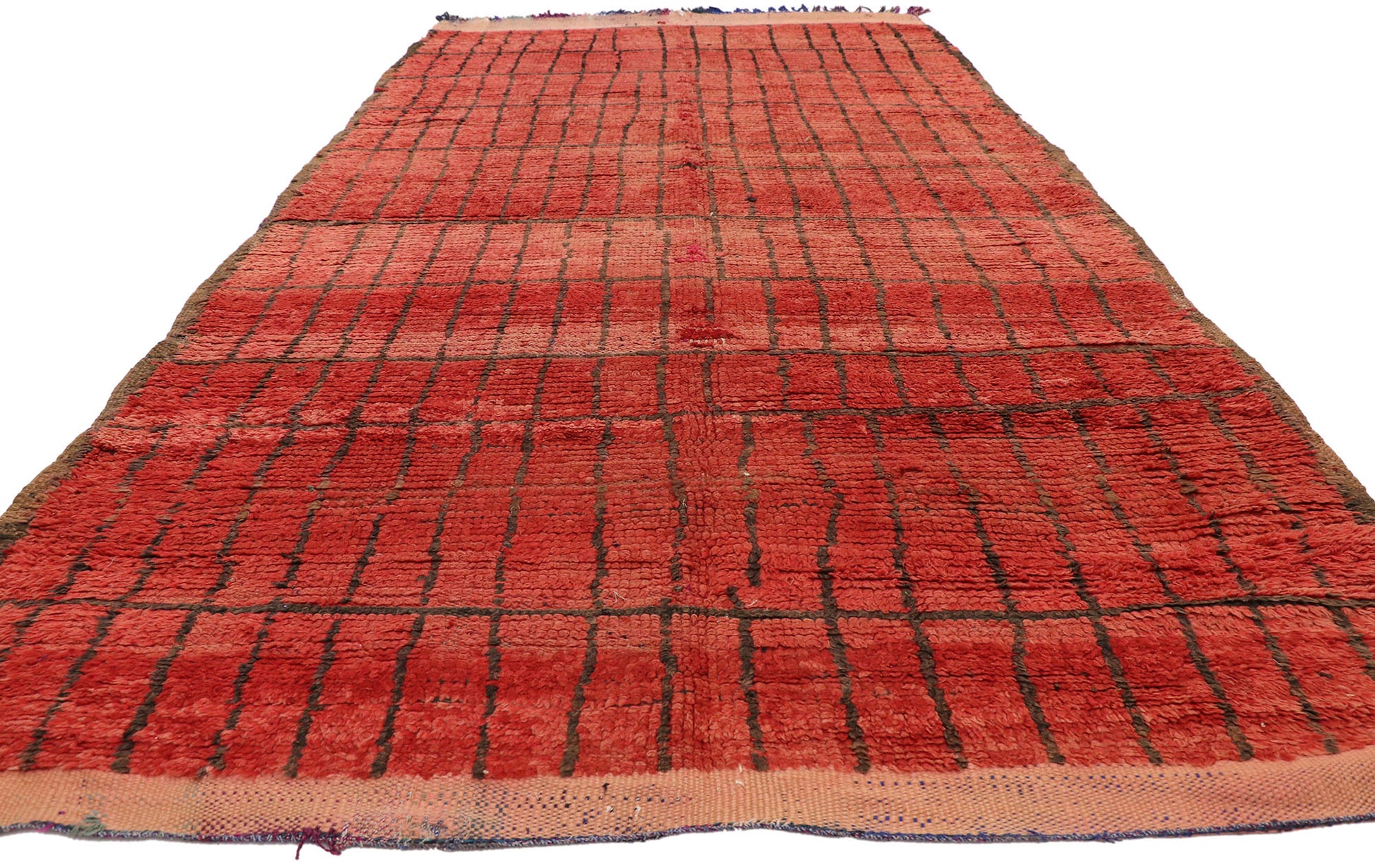 6 x 11 Vintage Red Moroccan Rug 20933