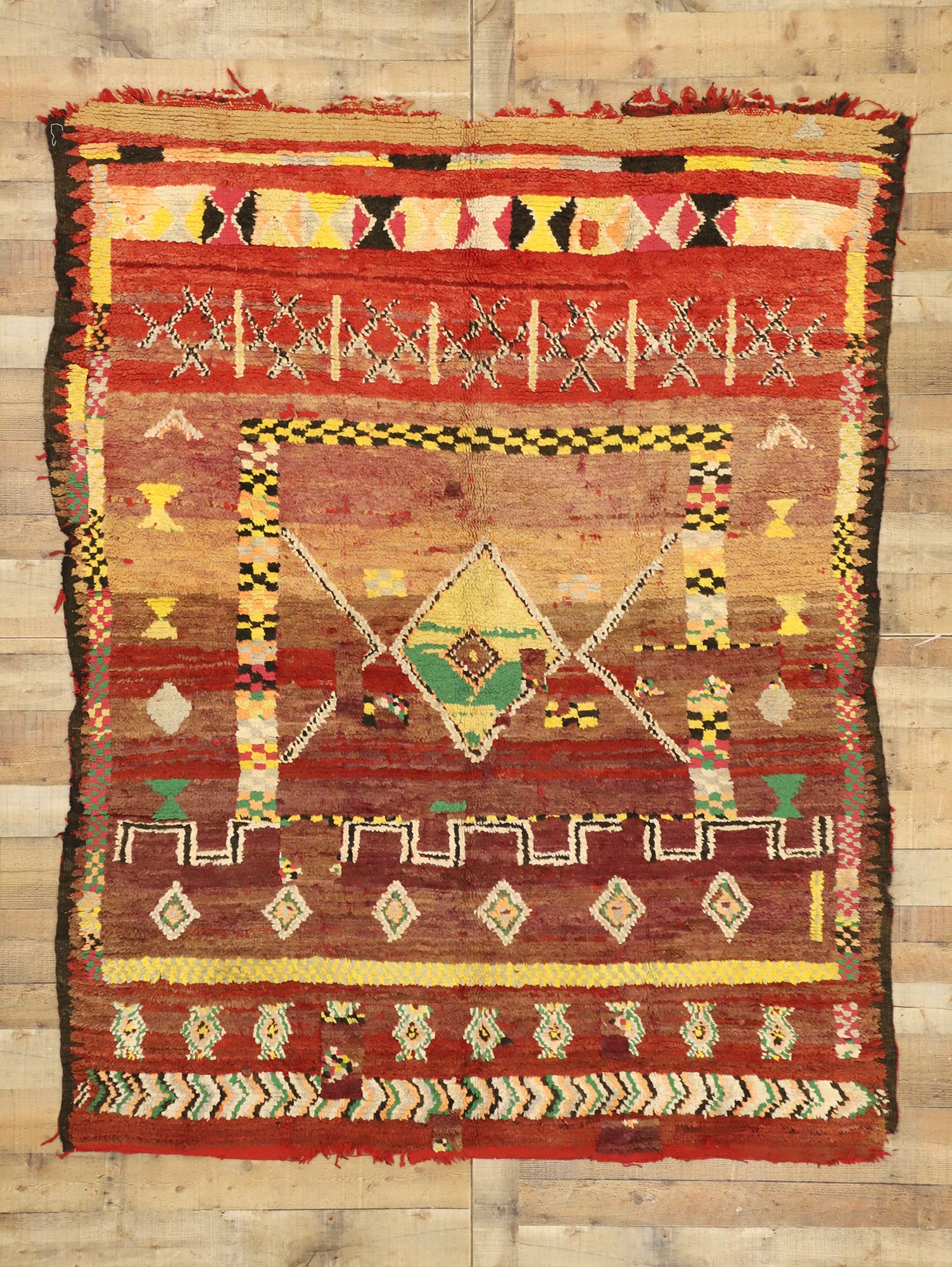 6 x 8 Vintage Moroccan Rug 20969