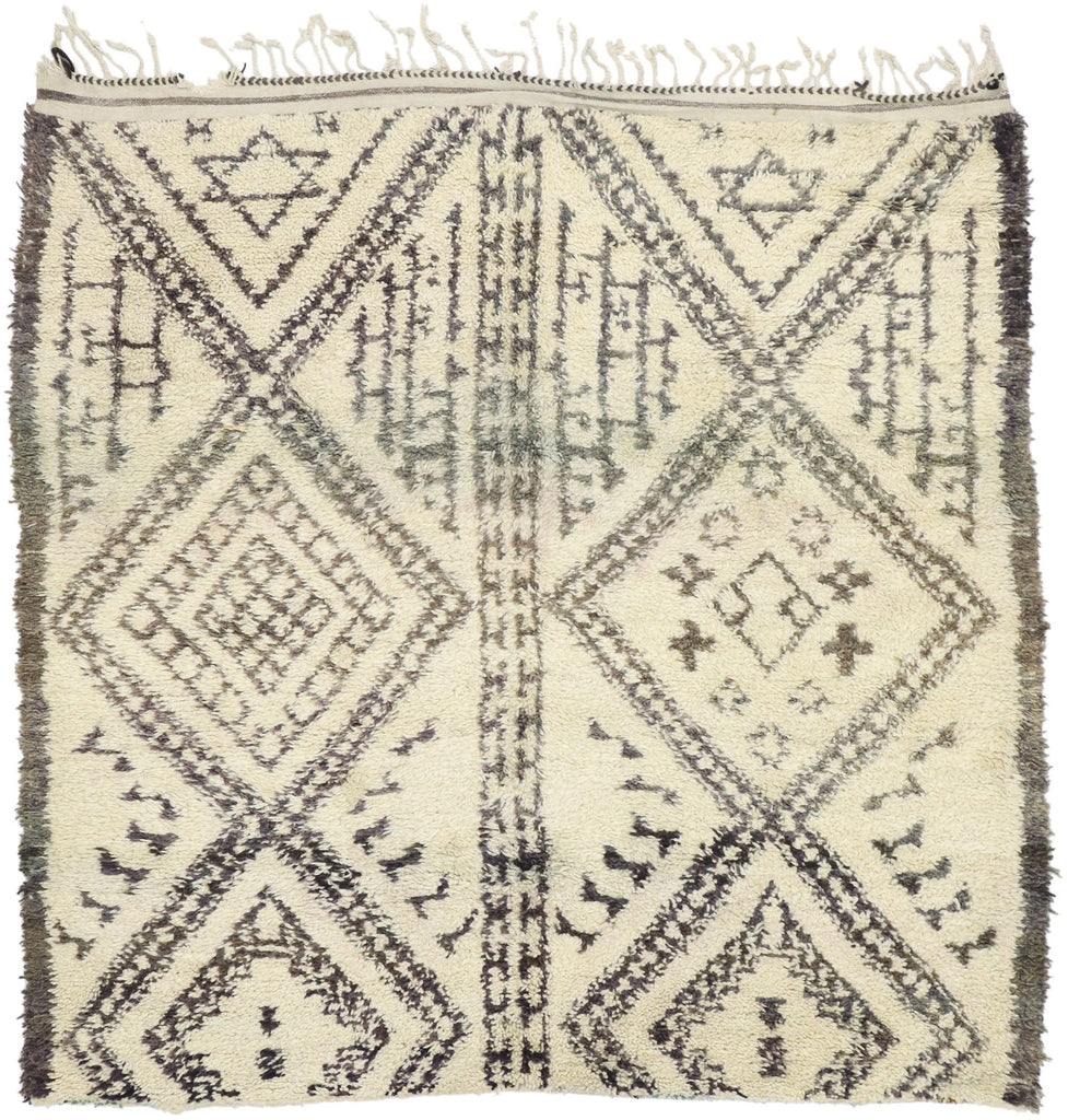 7 x 7 Vintage Beni MGuild Moroccan Rug 20978