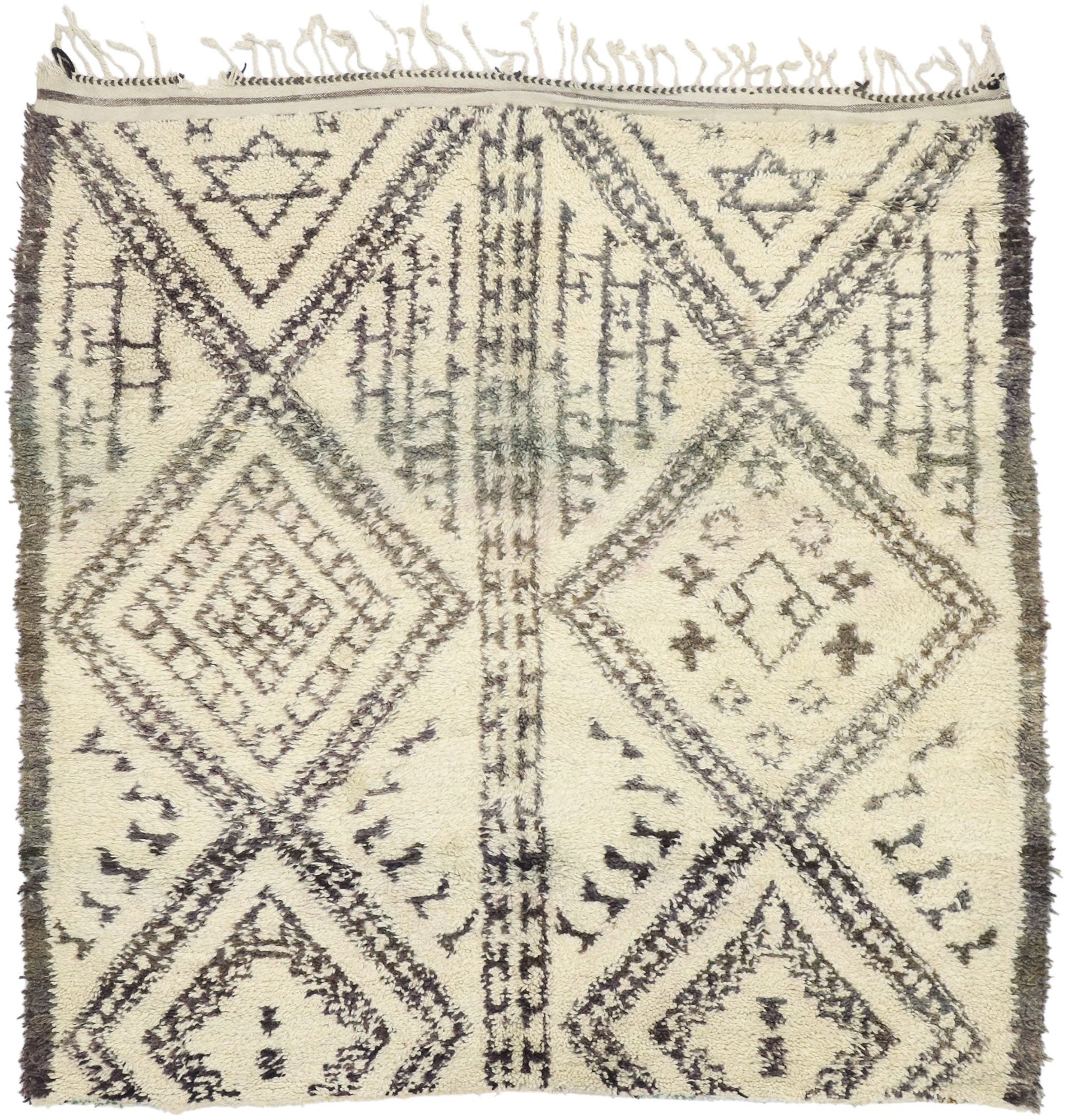 7 x 7 Vintage Beni MGuild Moroccan Rug 20978