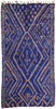 6 x 12 Vintage Beni M'Guild Blue Moroccan Rug 21016