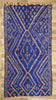 6 x 12 Vintage Beni M'Guild Blue Moroccan Rug 21016