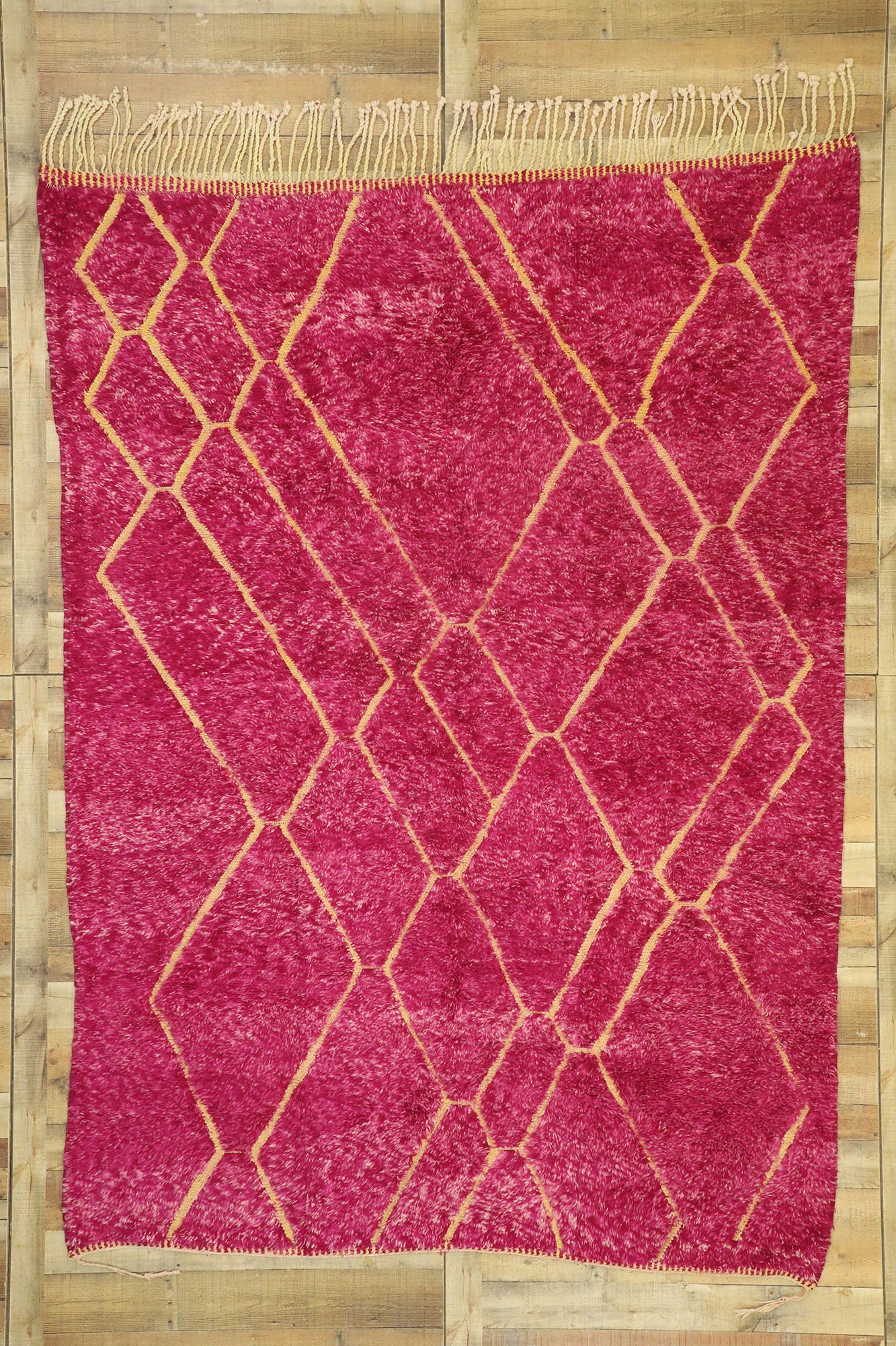 7 x 10 Pink Magenta Moroccan Rug 21046