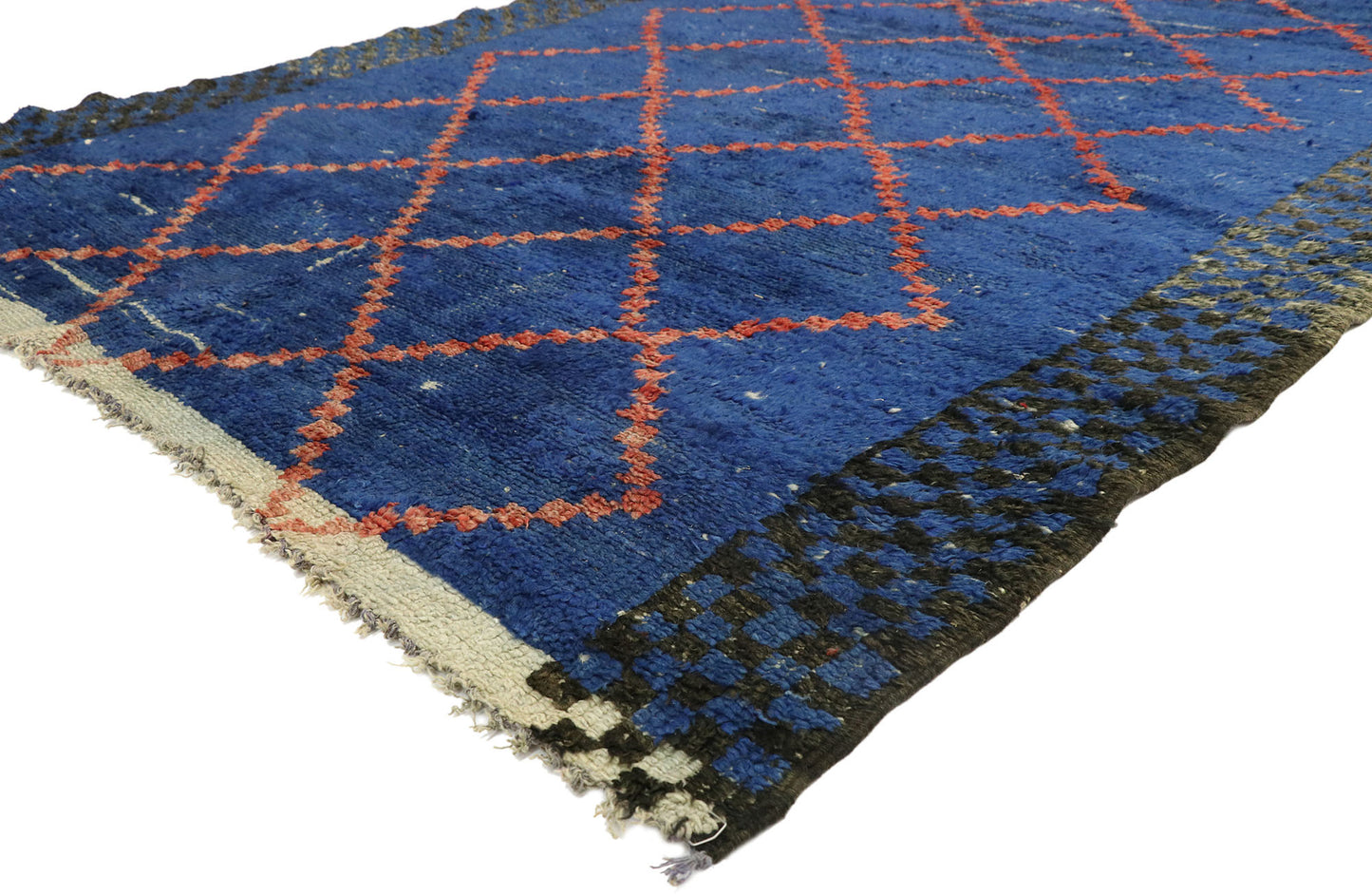 6 x 8 Vintage Blue Moroccan Rug 21056