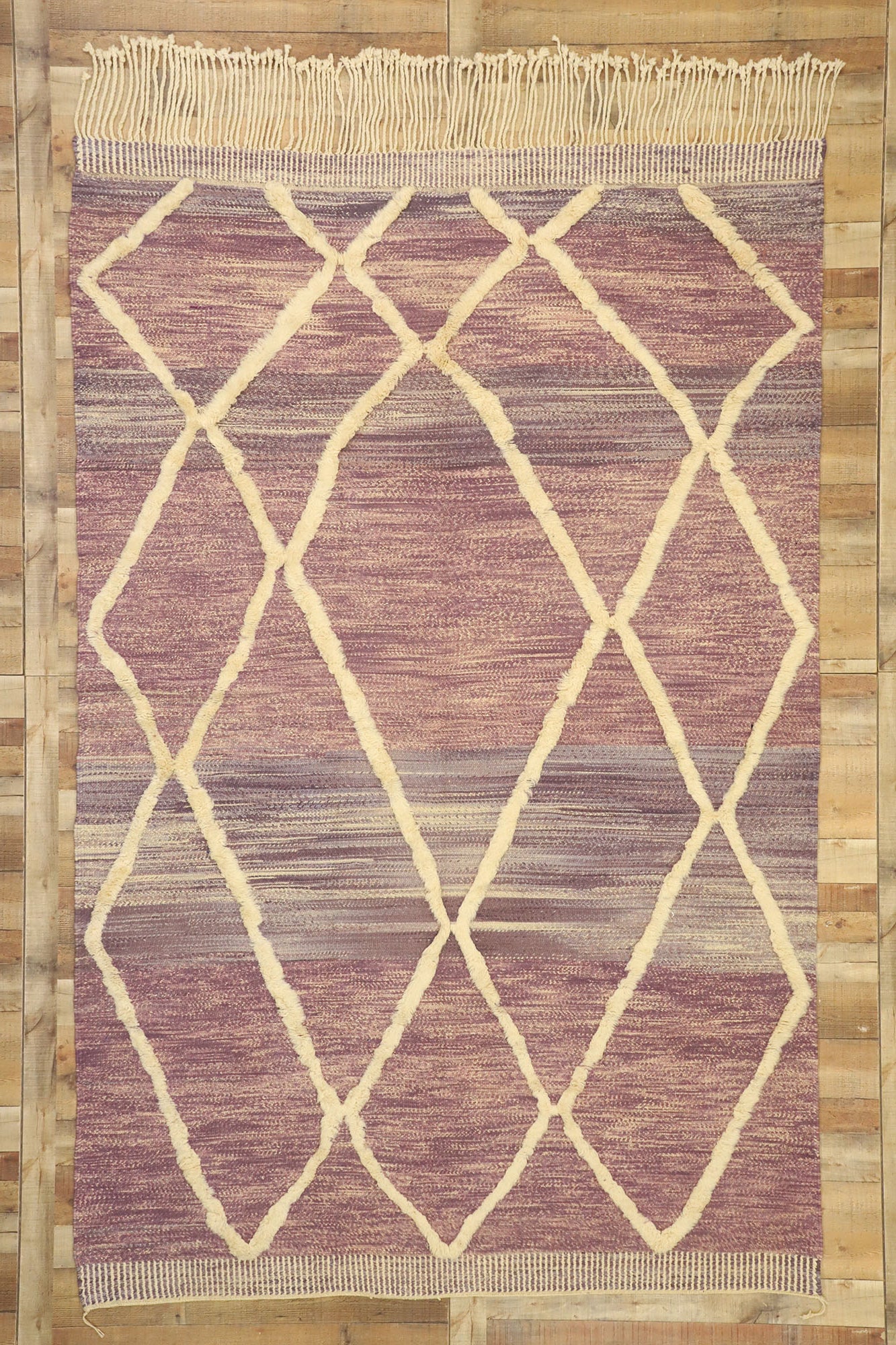 7 x 11 Authentic Moroccan High-Low Rug 21059