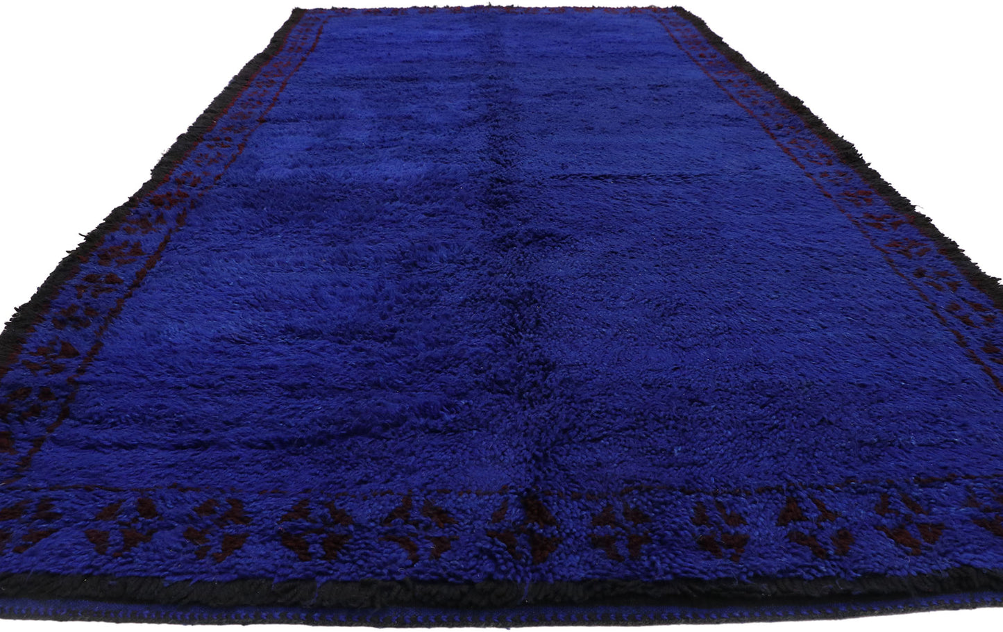 7 x 13 Vintage Beni M'Guild Blue Moroccan Rug 21061