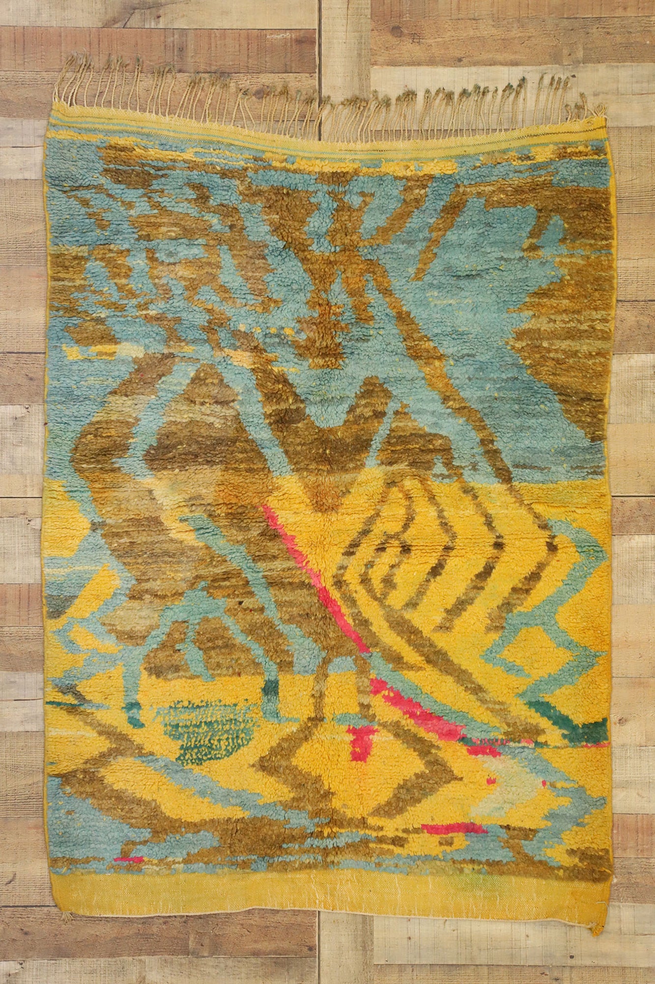 4 x 5 Colorful Moroccan Rug 21065