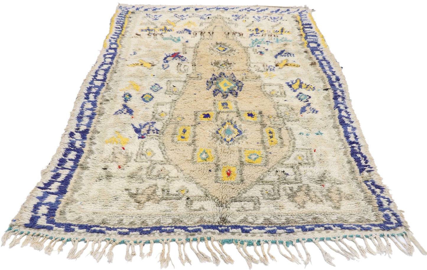 4 x 6 Vintage Moroccan Azilal Rug 21069