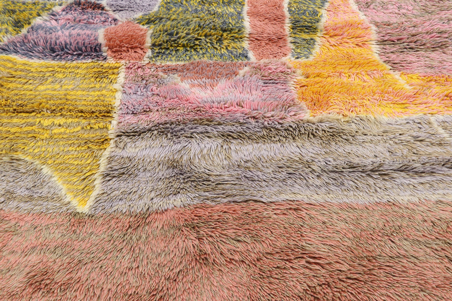 3 x 7 Colorful Abstract Moroccan Rug 21110