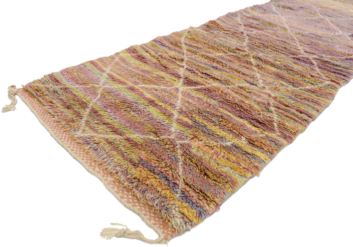 3 x 8 Colorful Beni Mrirt Moroccan Rug 21112