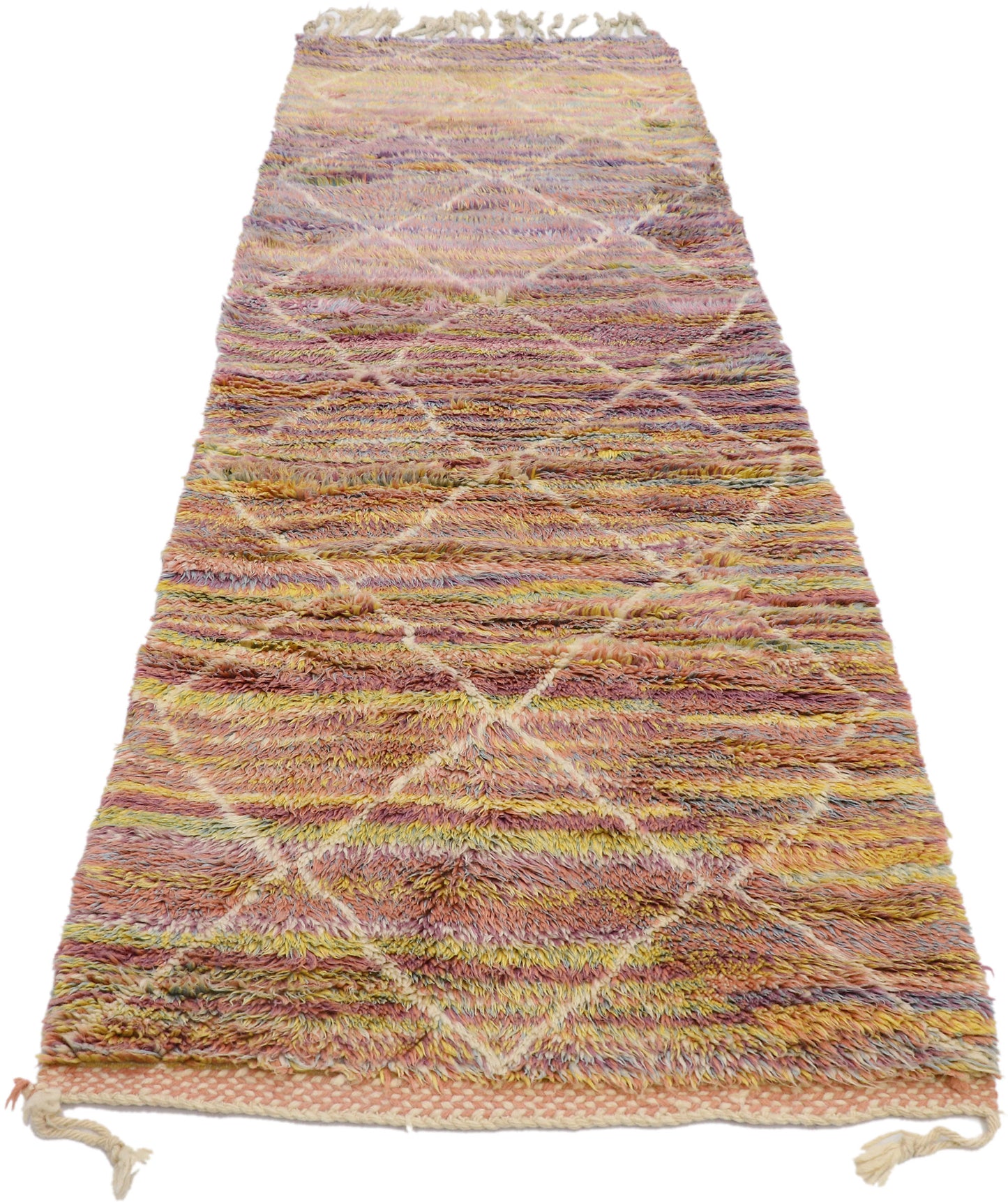 3 x 8 Colorful Beni Mrirt Moroccan Rug 21112