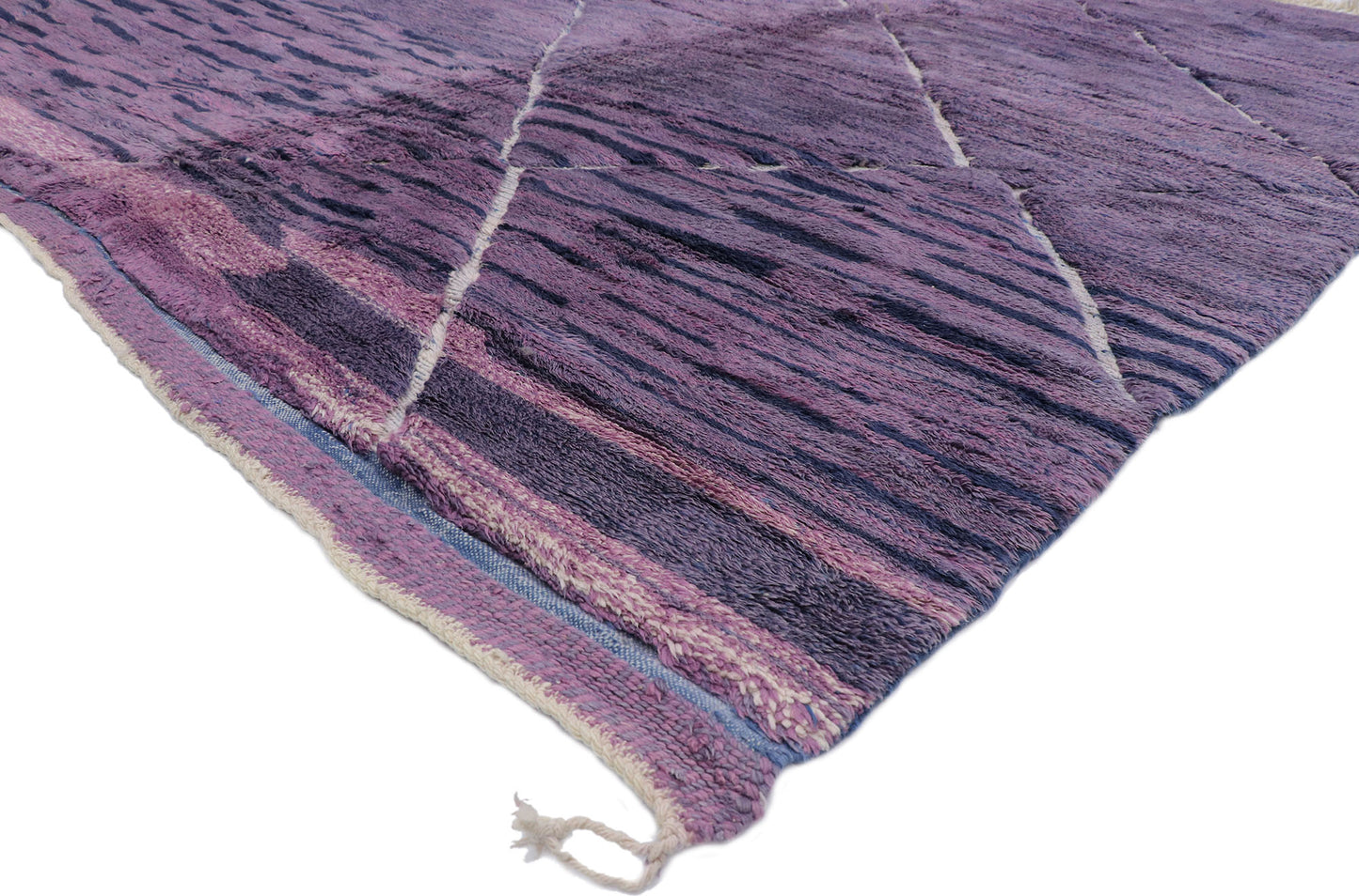 9 x 12 Modern Purple Beni Mrirt Moroccan Rug 21138