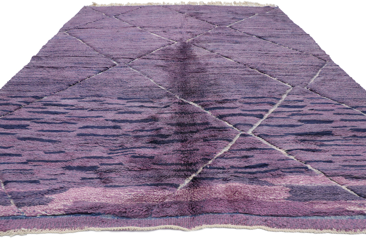 9 x 12 Modern Purple Beni Mrirt Moroccan Rug 21138