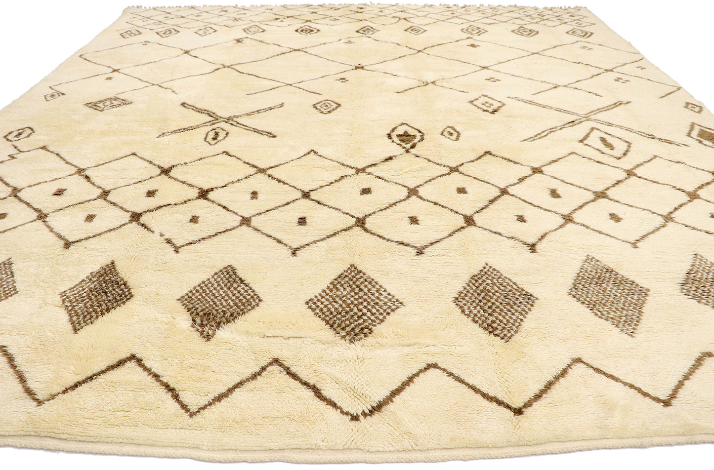 12 x 13 Large Neutral Moroccan Rug 21141