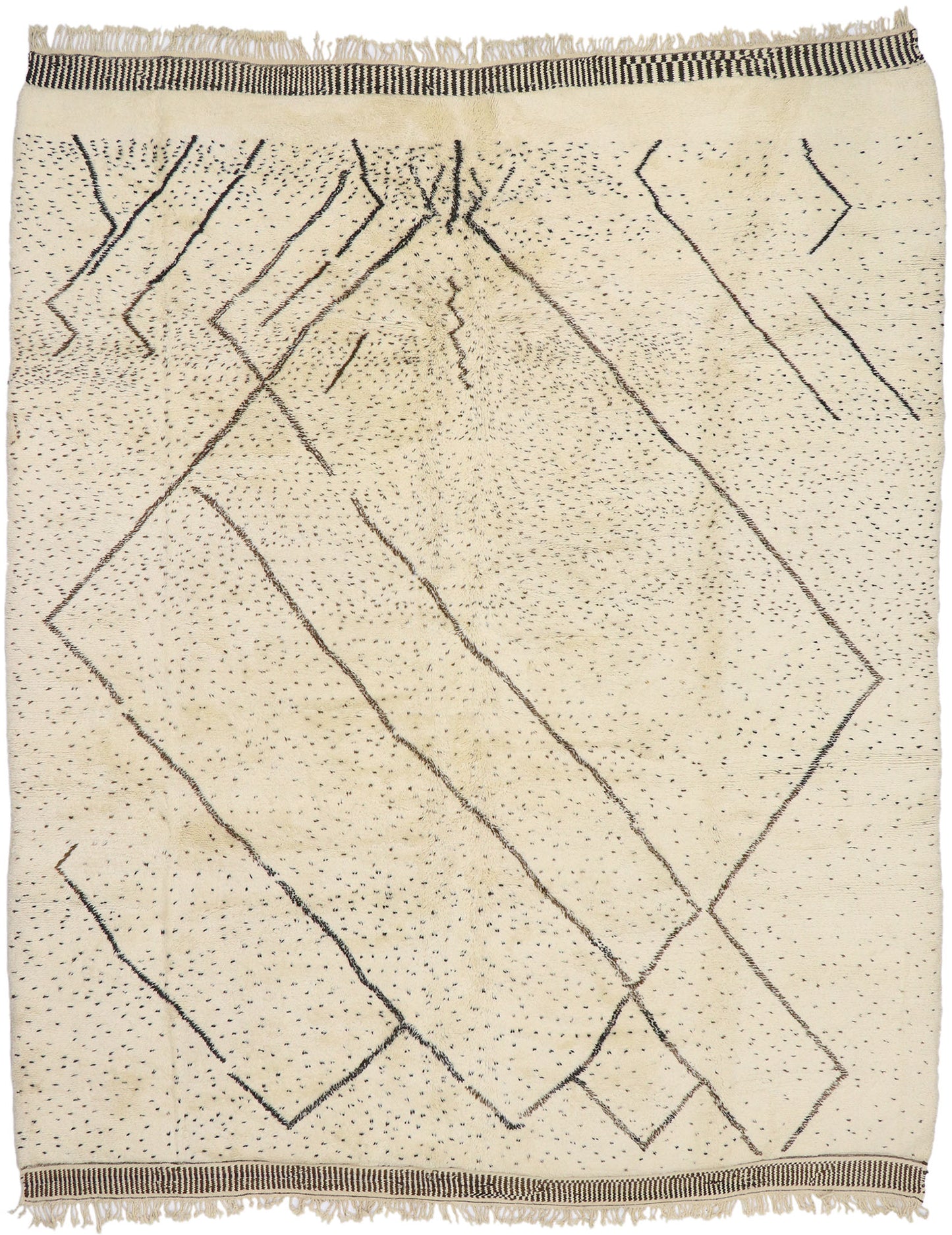 11 x 12 Modern Beni Mrirt Moroccan Rug 21152