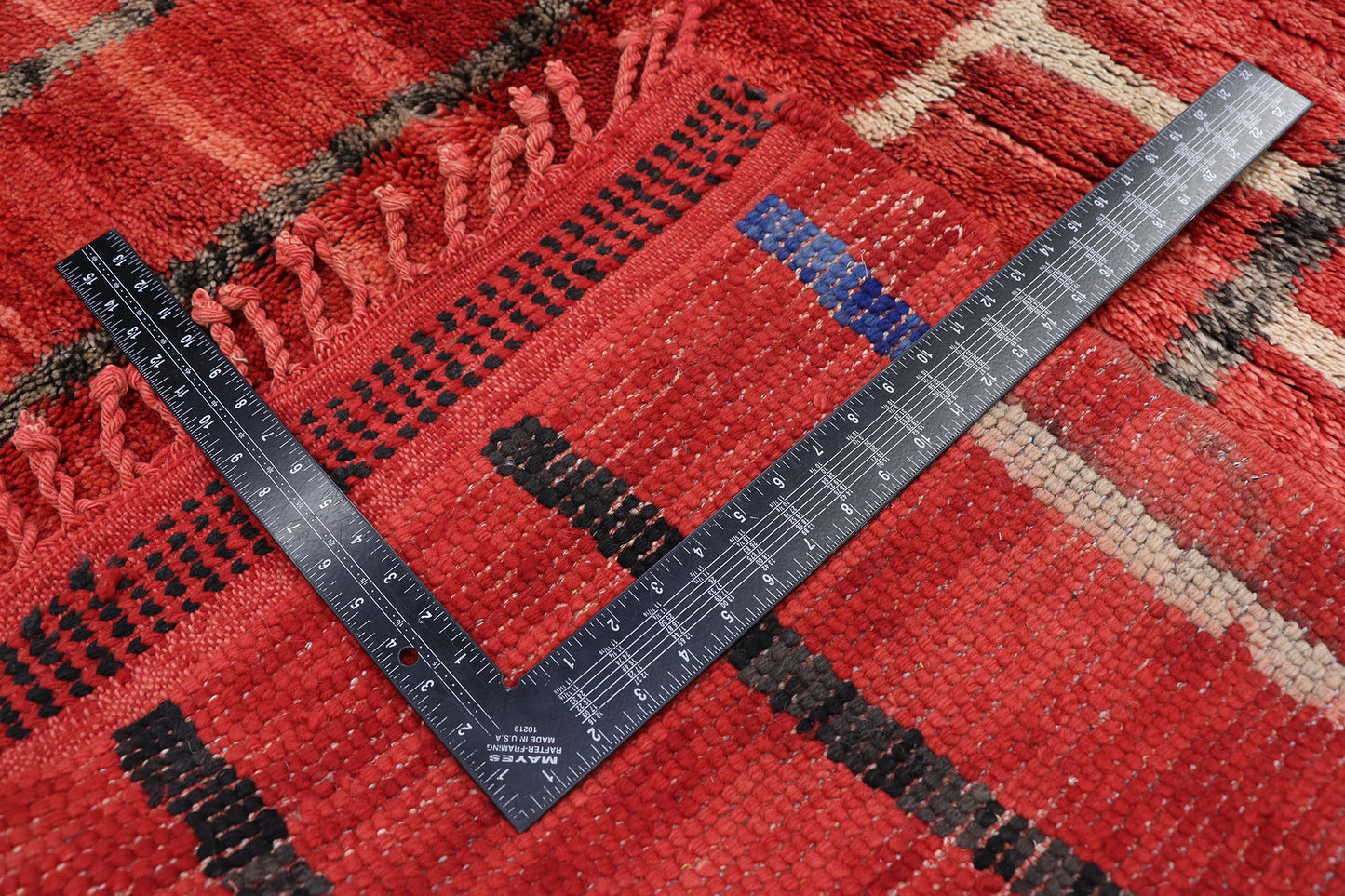 11 x 11 Authentic Red Moroccan Rug 21153