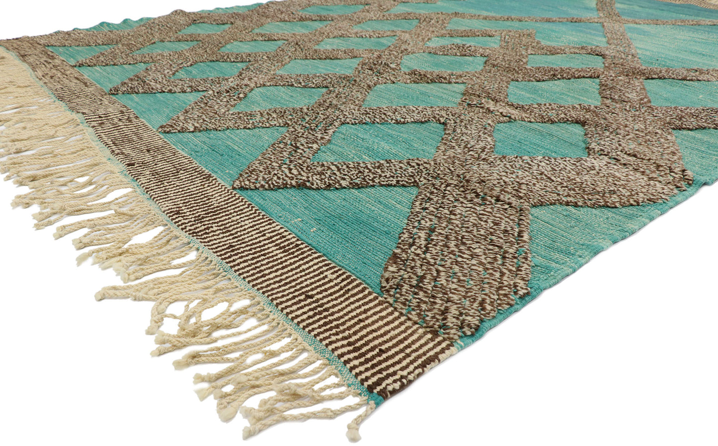 8 x 12 Beni Mrirt Moroccan High-Low Rug 21162