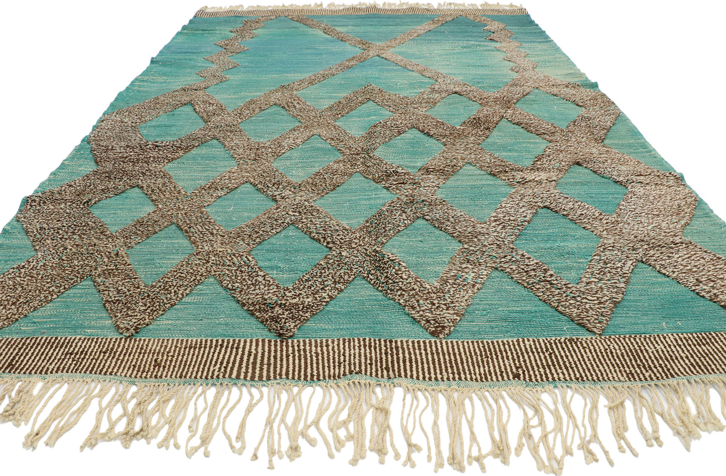 8 x 12 Beni Mrirt Moroccan High-Low Rug 21162