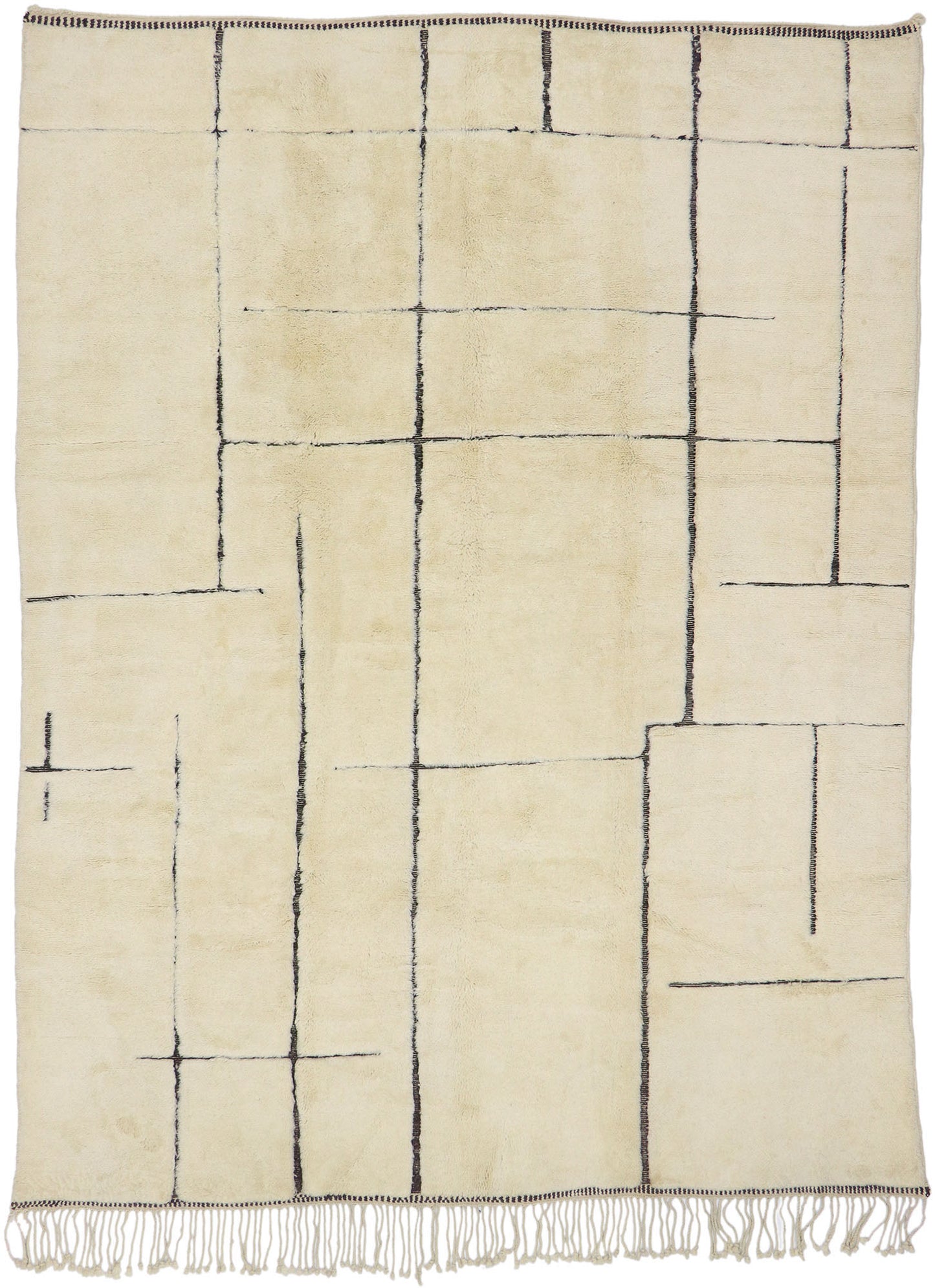 10 x 13 Modern Beni Mrirt Moroccan Rug 21163