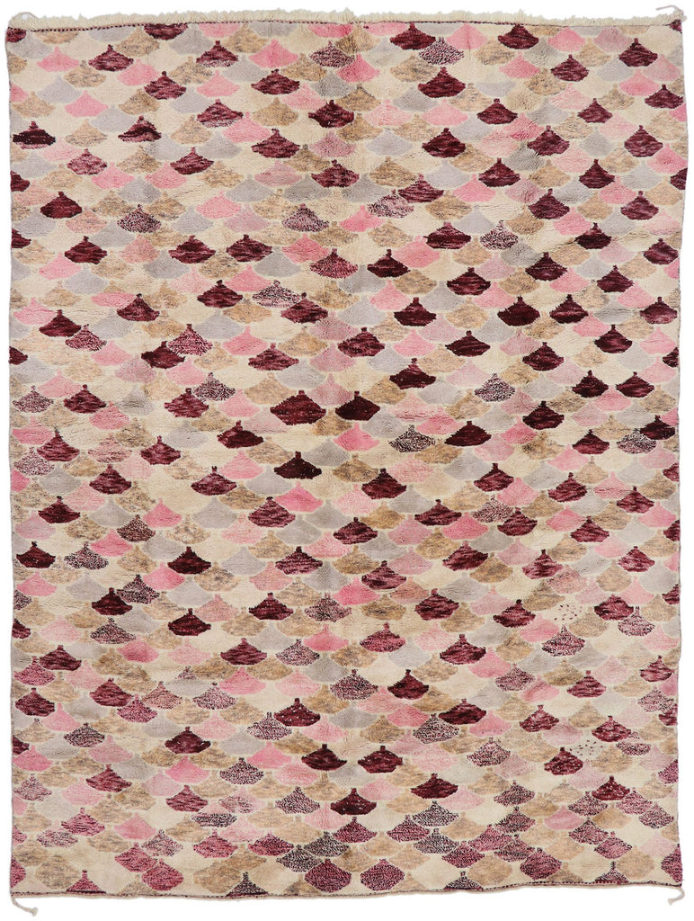 10 x 13 Modern Beni Mrirt Moroccan Rug 21174