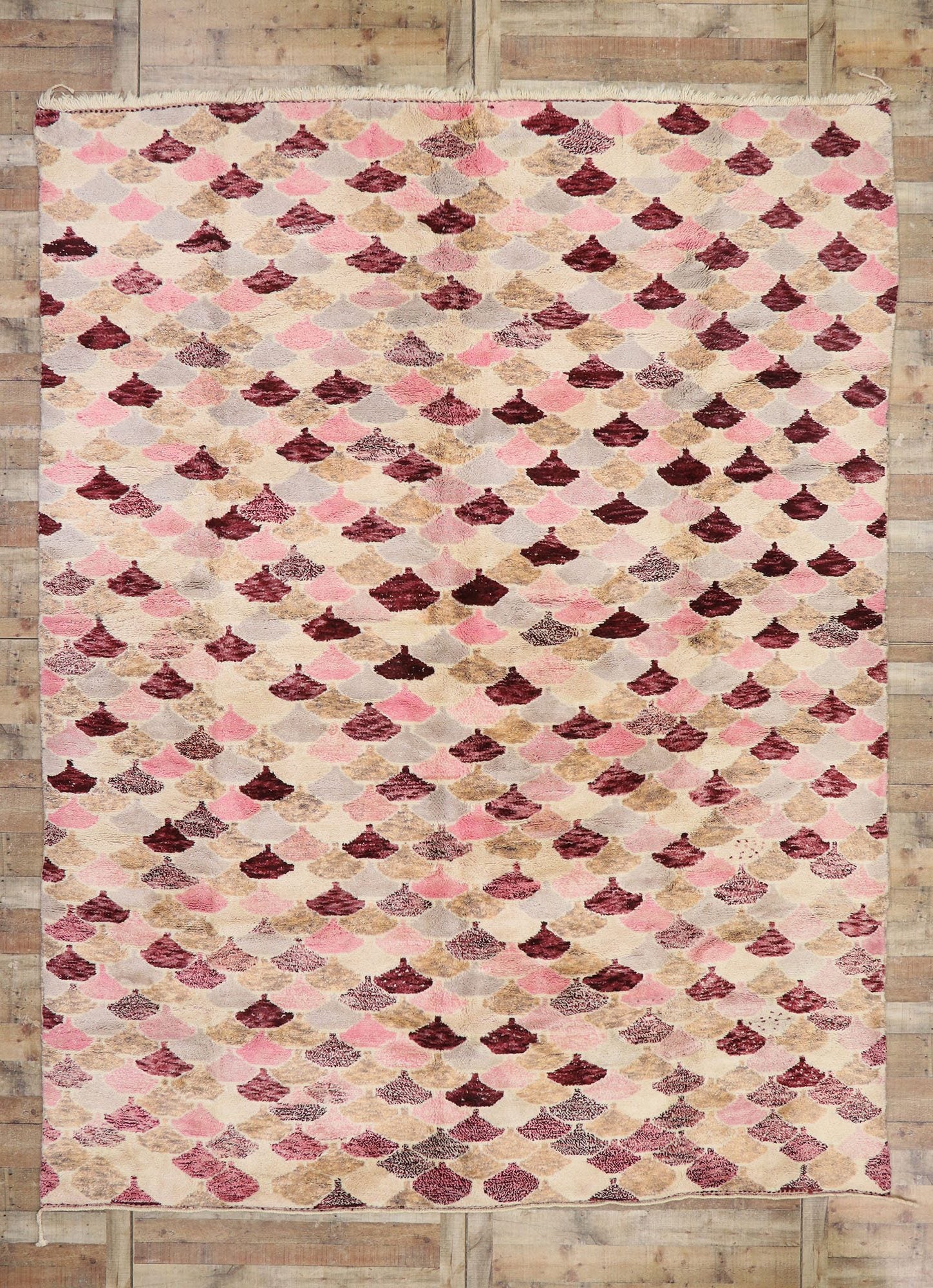 10 x 13 Modern Beni Mrirt Moroccan Rug 21174