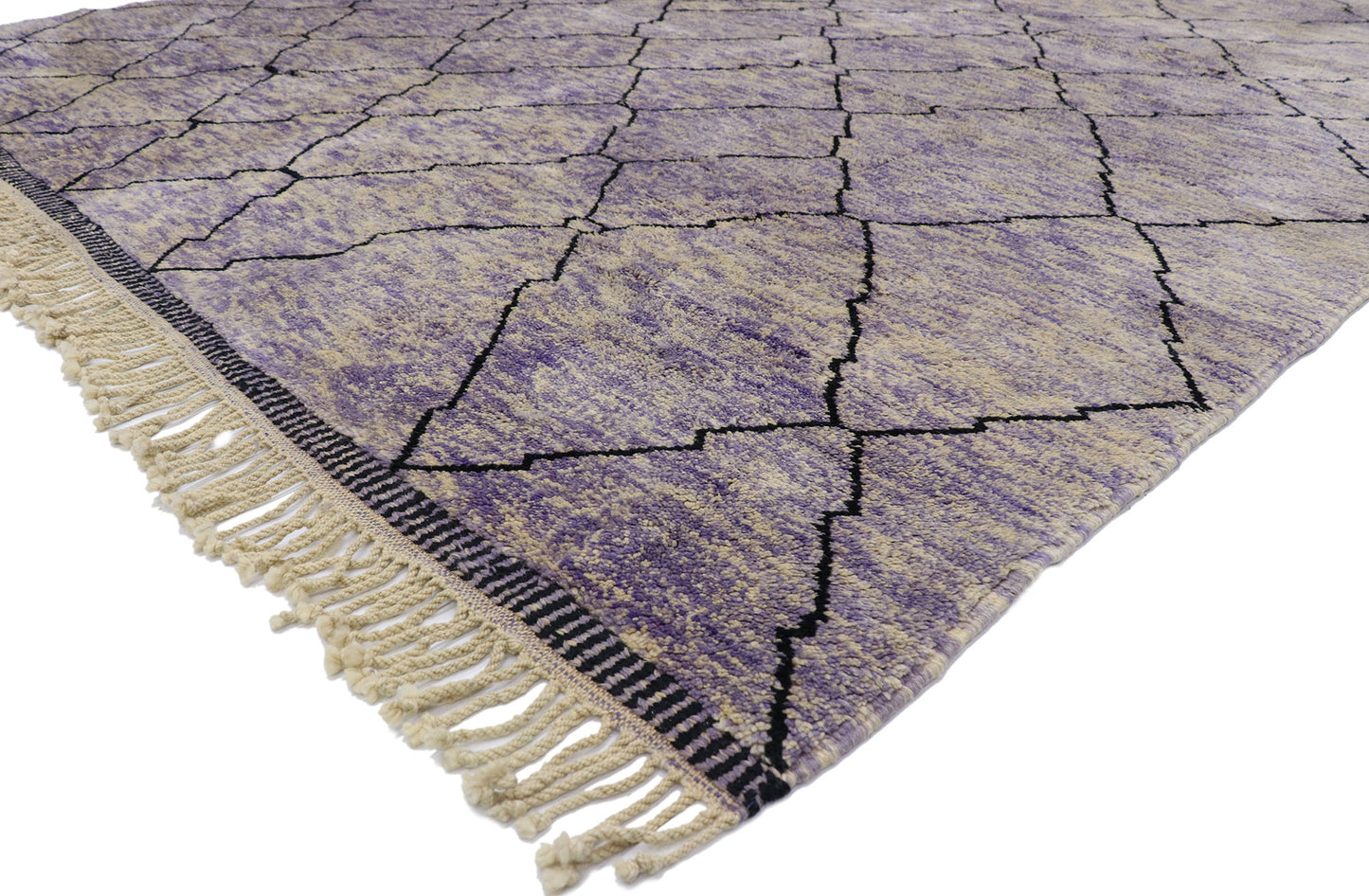 9 x 11 Modern Beni Mrirt Moroccan Rug 21177