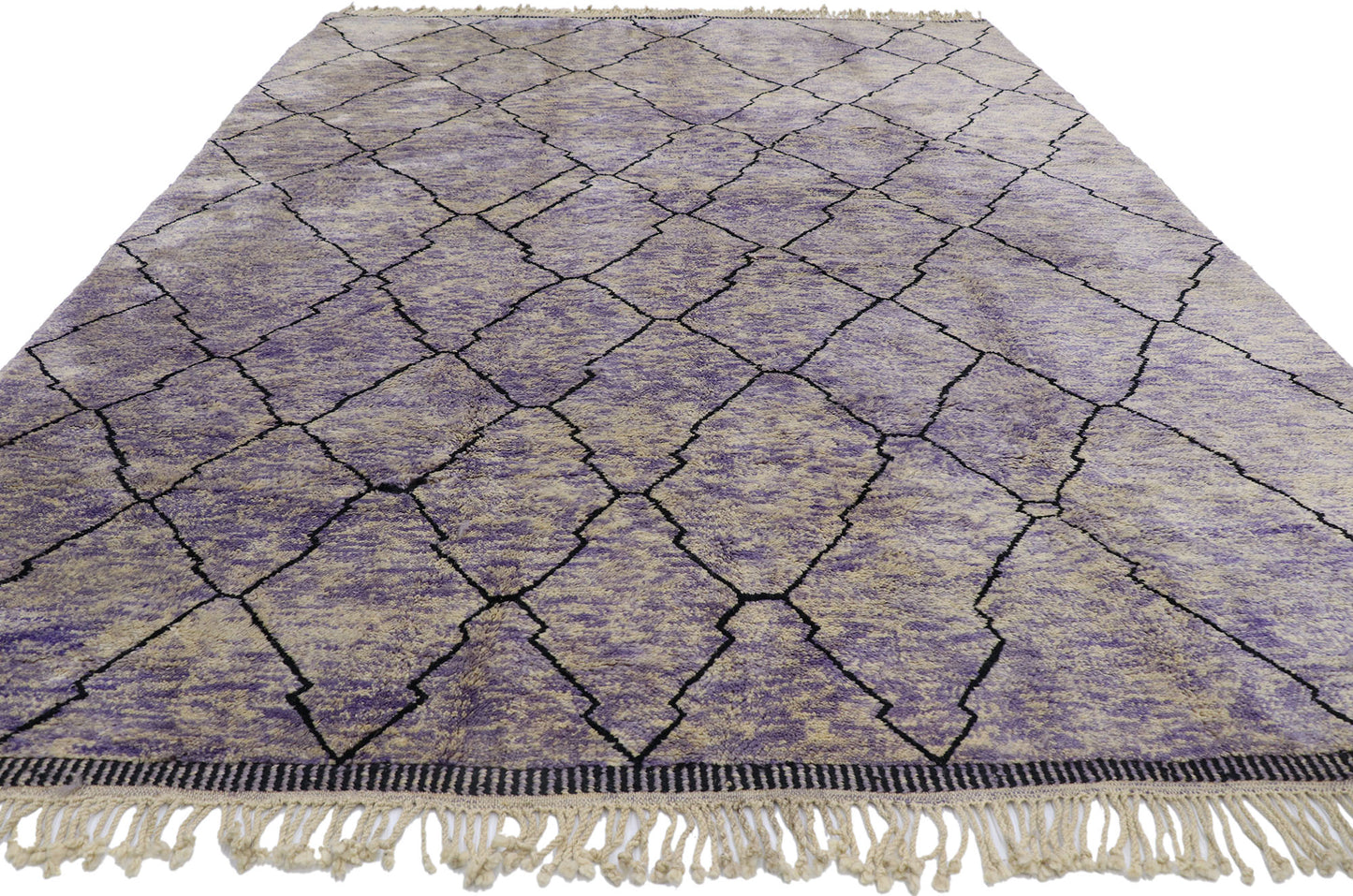 9 x 11 Modern Beni Mrirt Moroccan Rug 21177