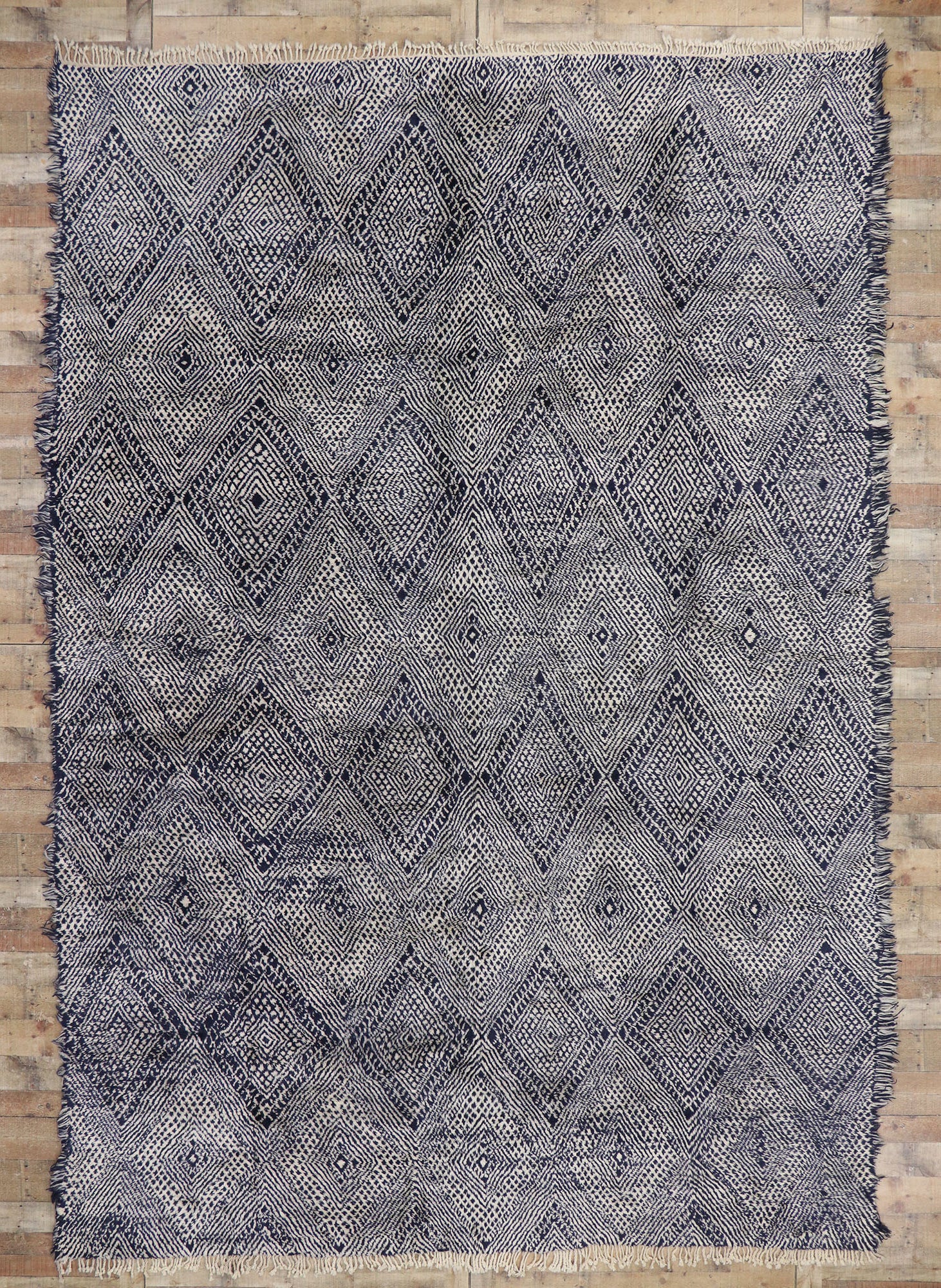 10 x 15 Modern Beni Mrirt Moroccan Rug 21178