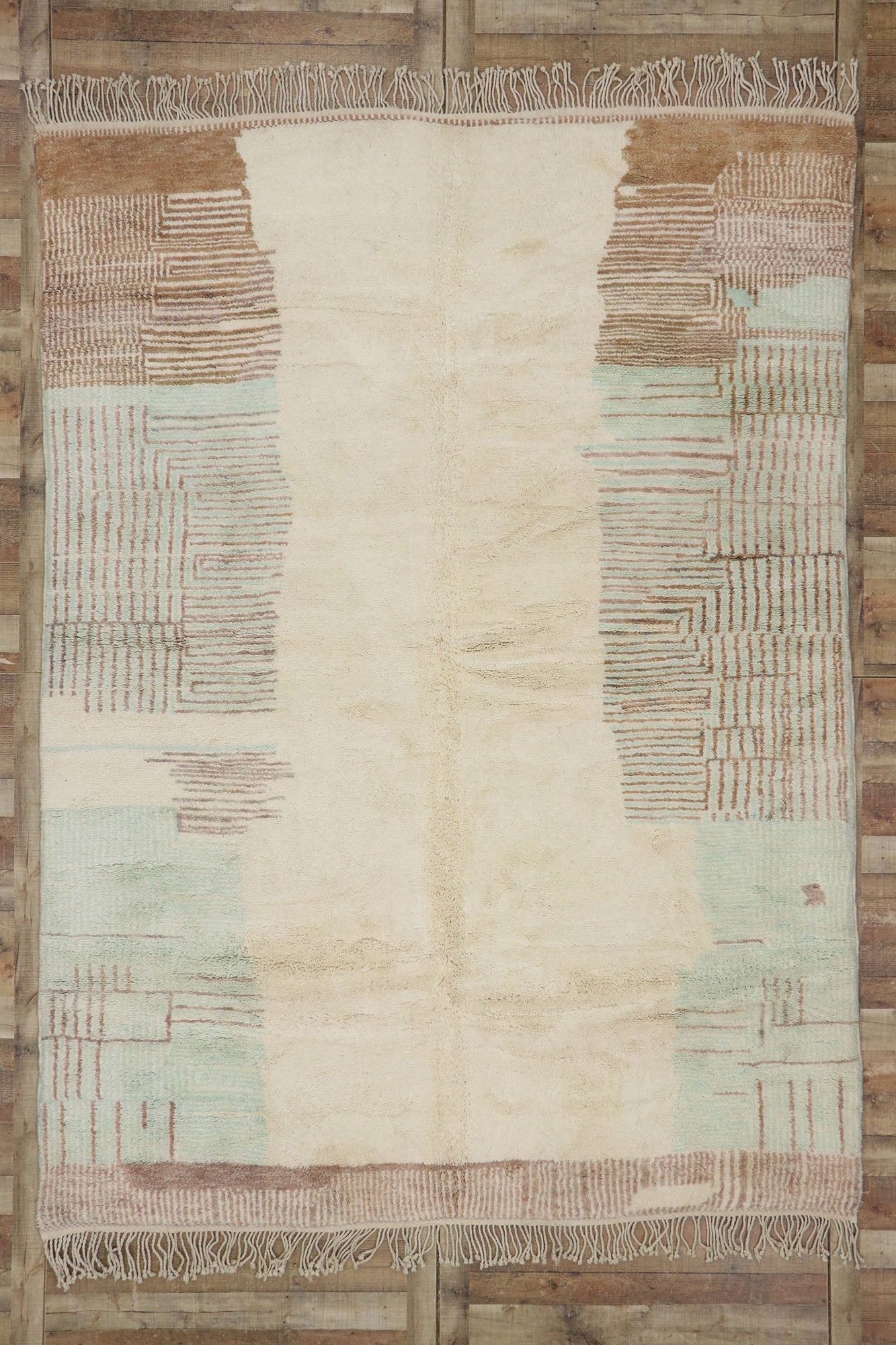 8 x 11 Modern Beni Mrirt Moroccan Rug 21179