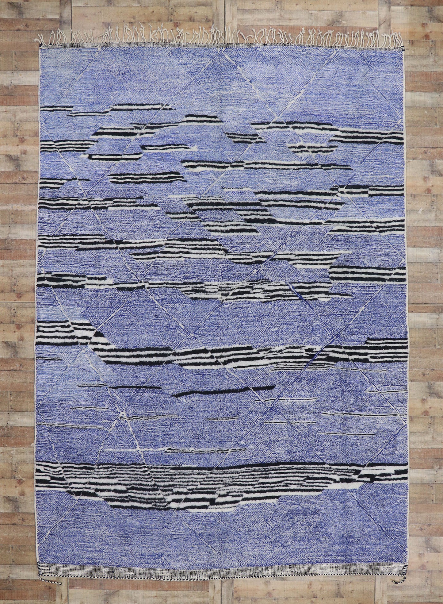 10 x 14 Modern Beni Mrirt Moroccan Rug 21184