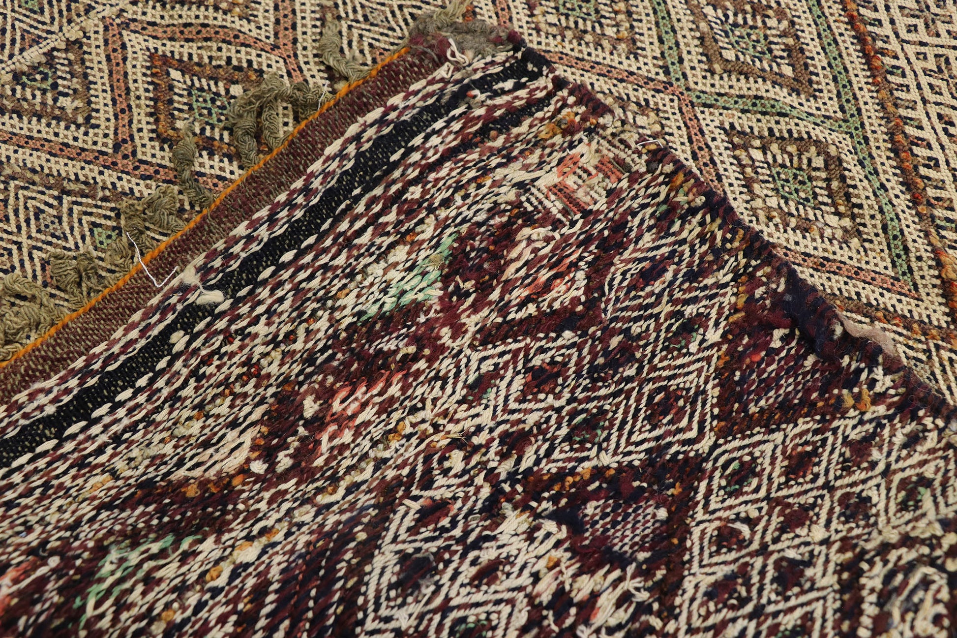 3 x 25 Vintage Zemmour Moroccan Kilim Runner 21187