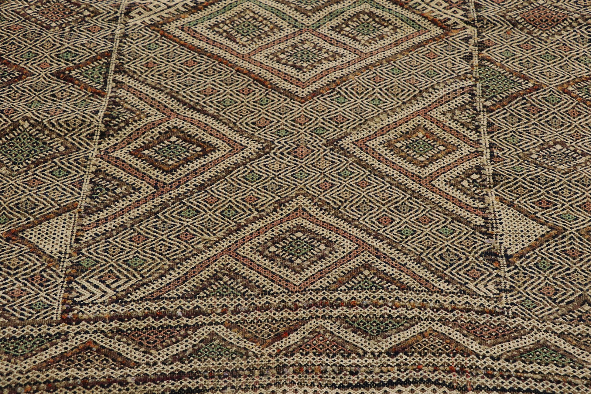 3 x 25 Vintage Zemmour Moroccan Kilim Runner 21187