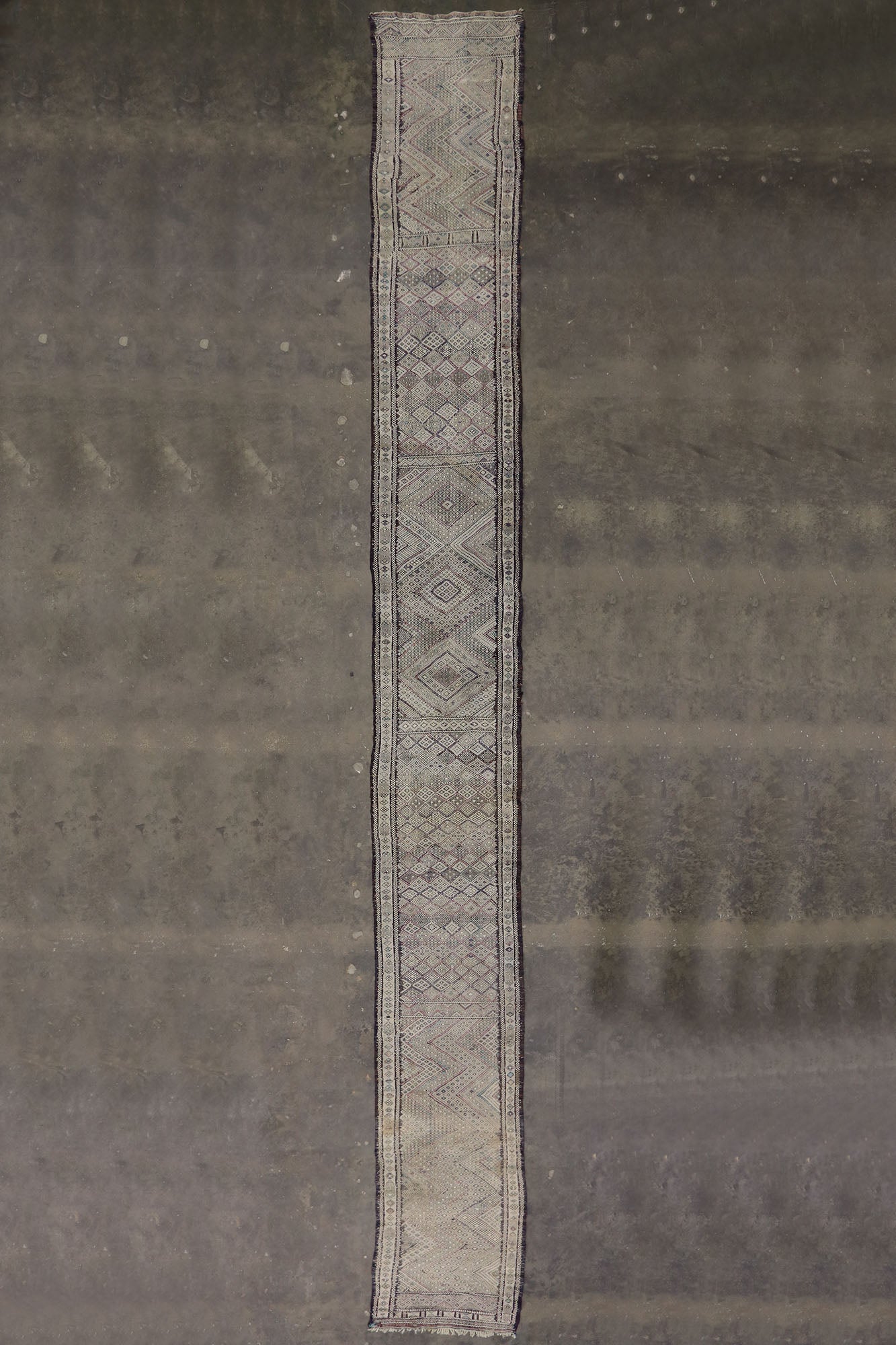 3 x 26 Vintage Zemmour Moroccan Kilim Runner 21189