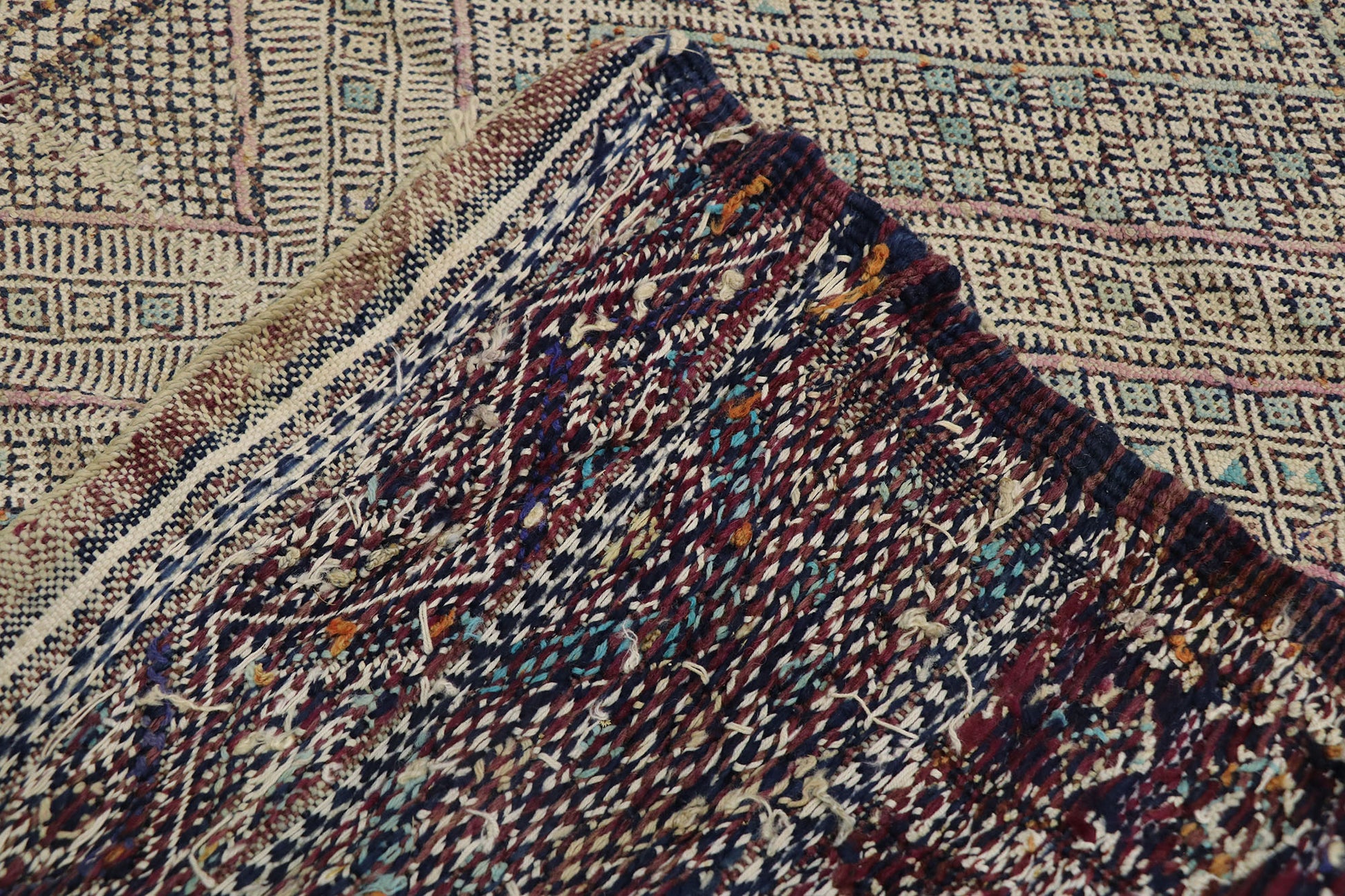 3 x 26 Vintage Zemmour Moroccan Kilim Runner 21189