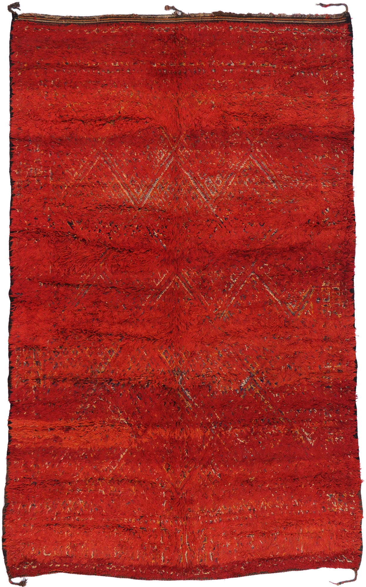 7 x 11 Vintage Red Moroccan Rug 21196