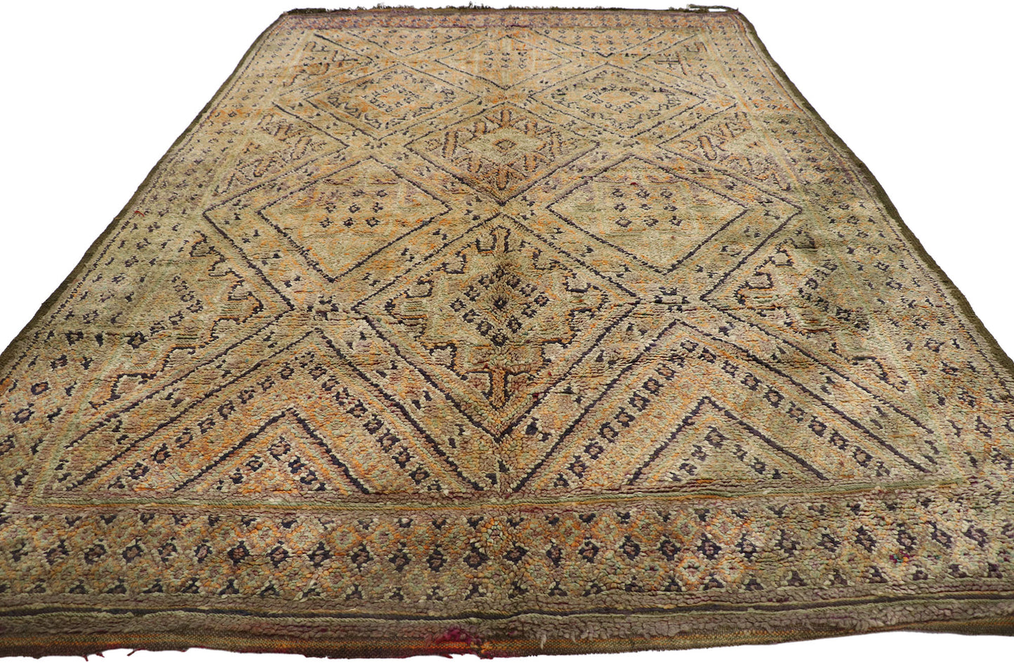 7 x 11 Vintage Zayane Moroccan Rug 21198