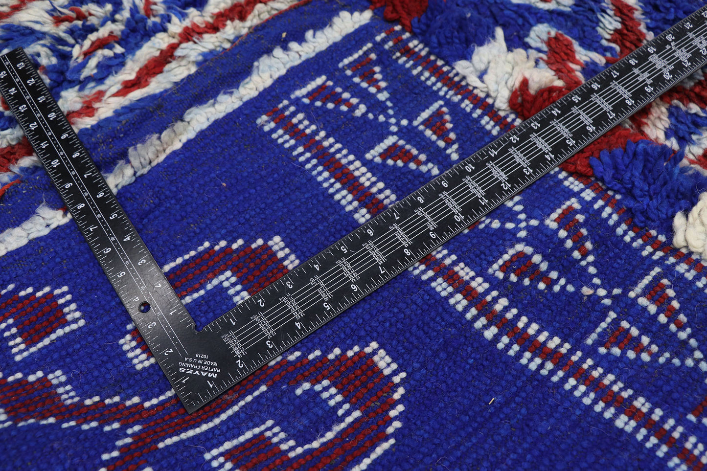 7 x 12 Vintage Blue Beni MGuild Moroccan Rug 21205