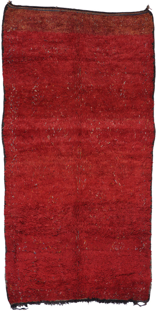 7 x 13 Vintage Red Moroccan Rug 21208