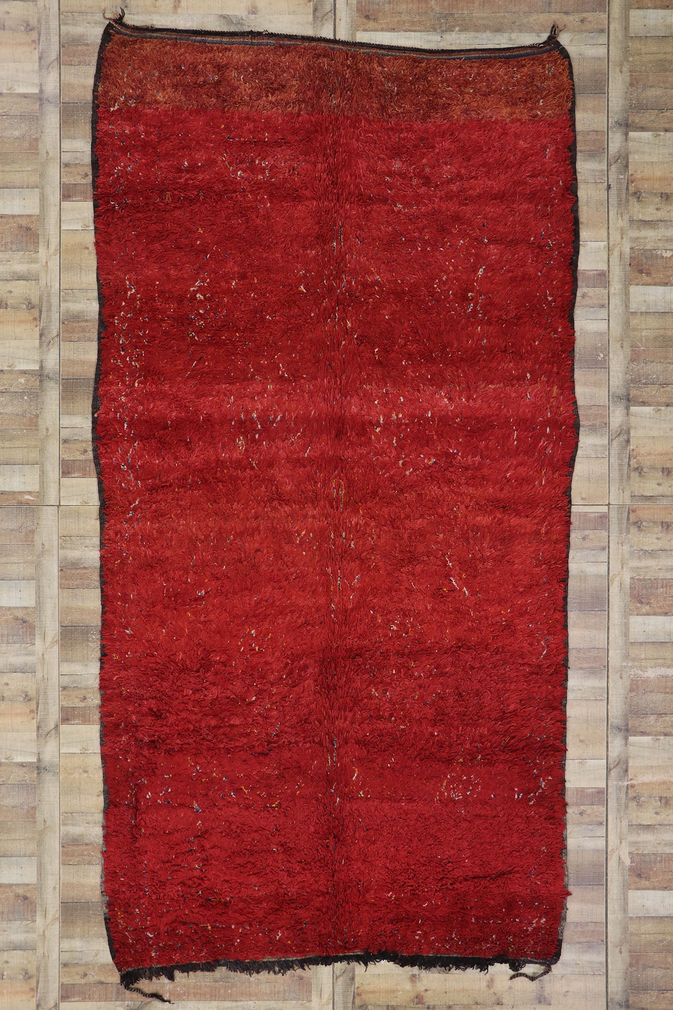 7 x 13 Vintage Red Moroccan Rug 21208