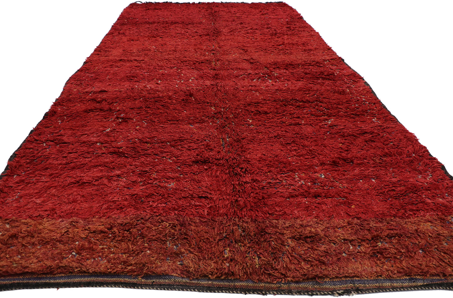 7 x 13 Vintage Red Moroccan Rug 21208