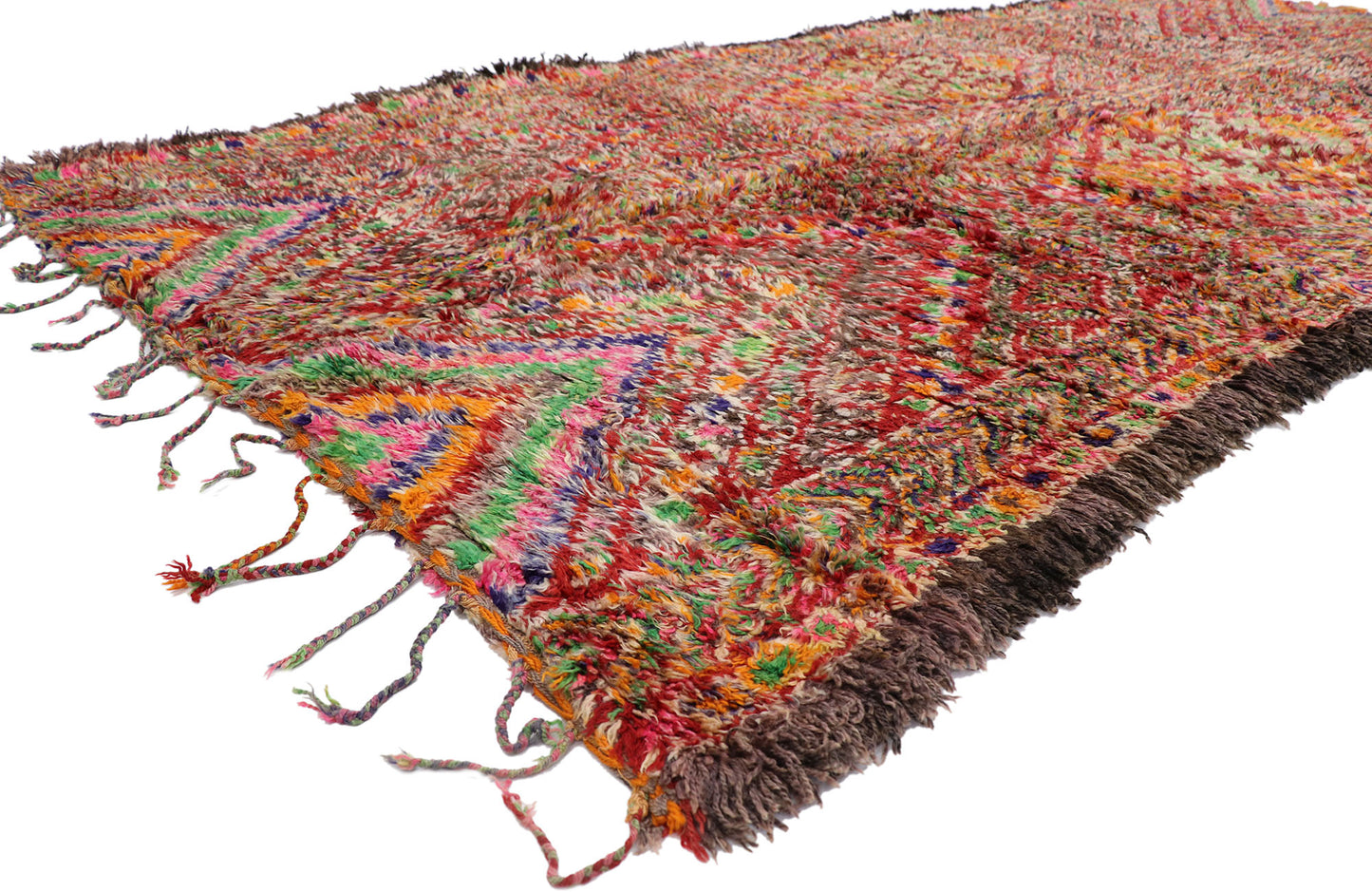 6 x 13 Vintage Red Beni MGuild Moroccan Rug 21210
