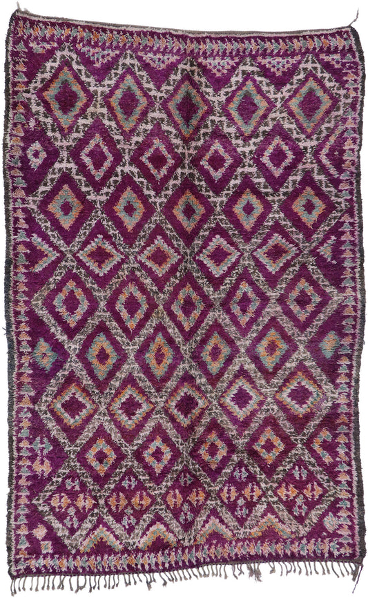 8 x 11 Vintage Purple Moroccan Rug 21221