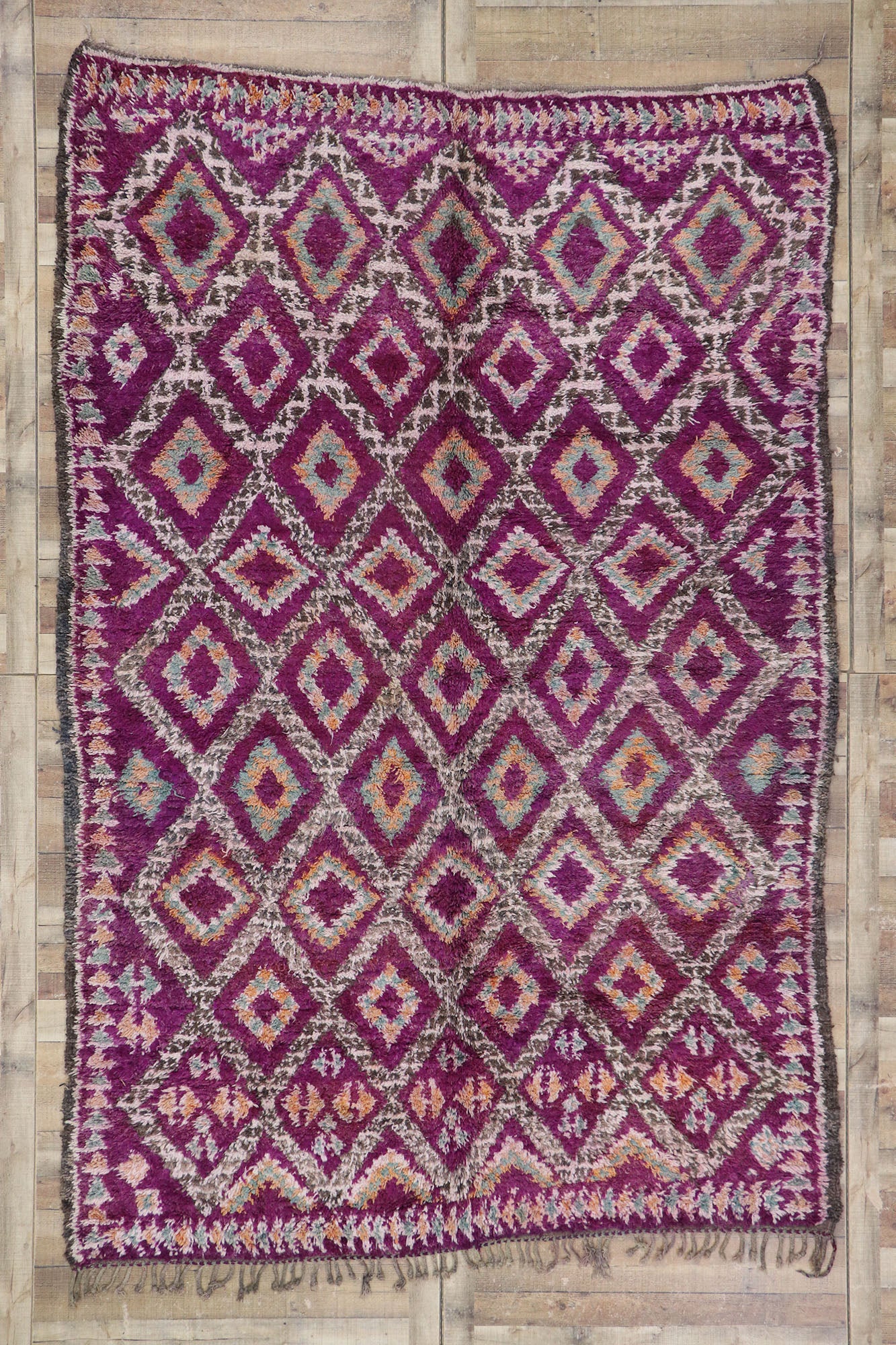 8 x 11 Vintage Purple Moroccan Rug 21221