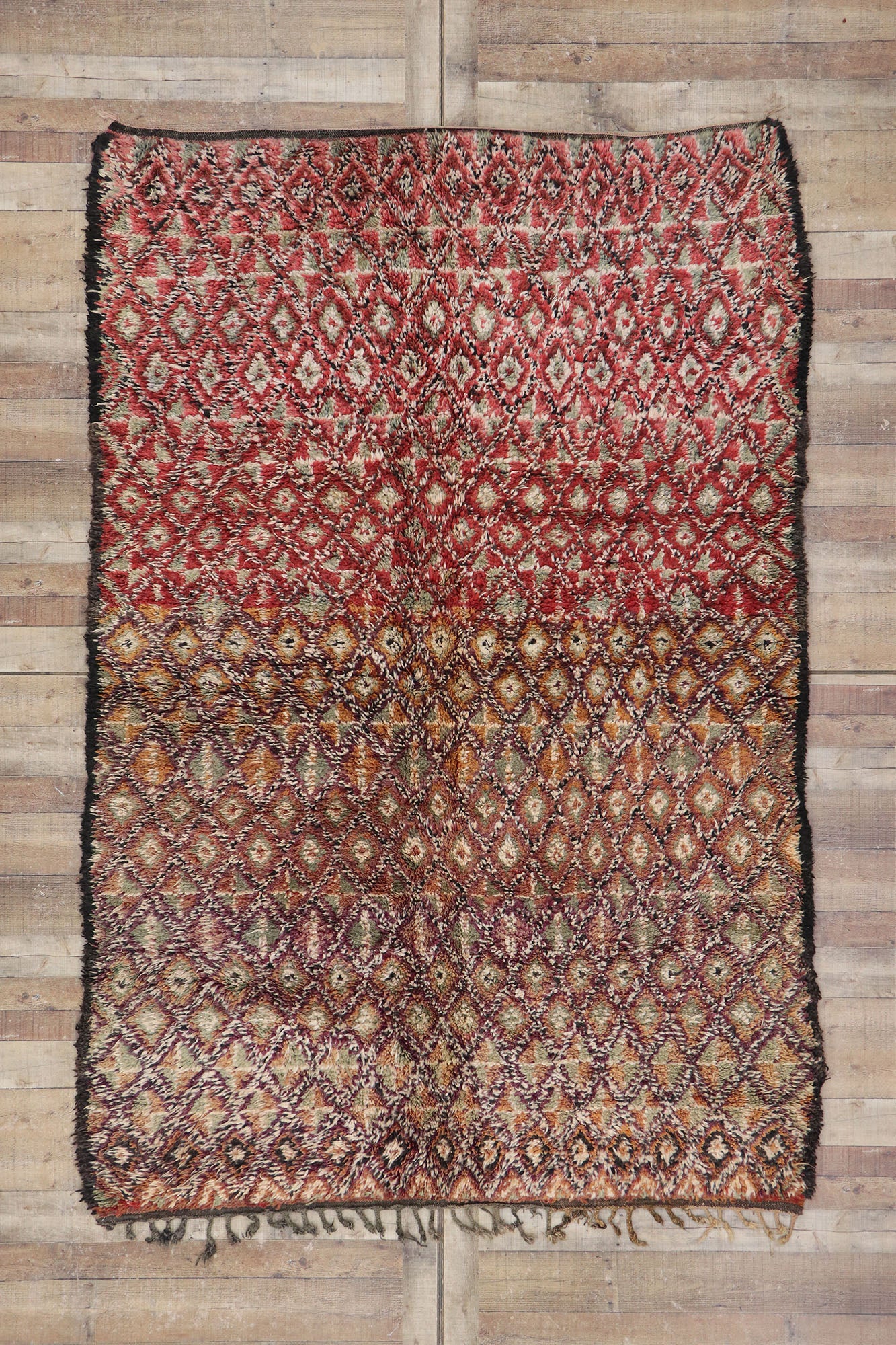 6 x 9 Vintage Moroccan Rug 21225