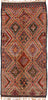 7 x 13 Vintage Red Moroccan Rug 21226