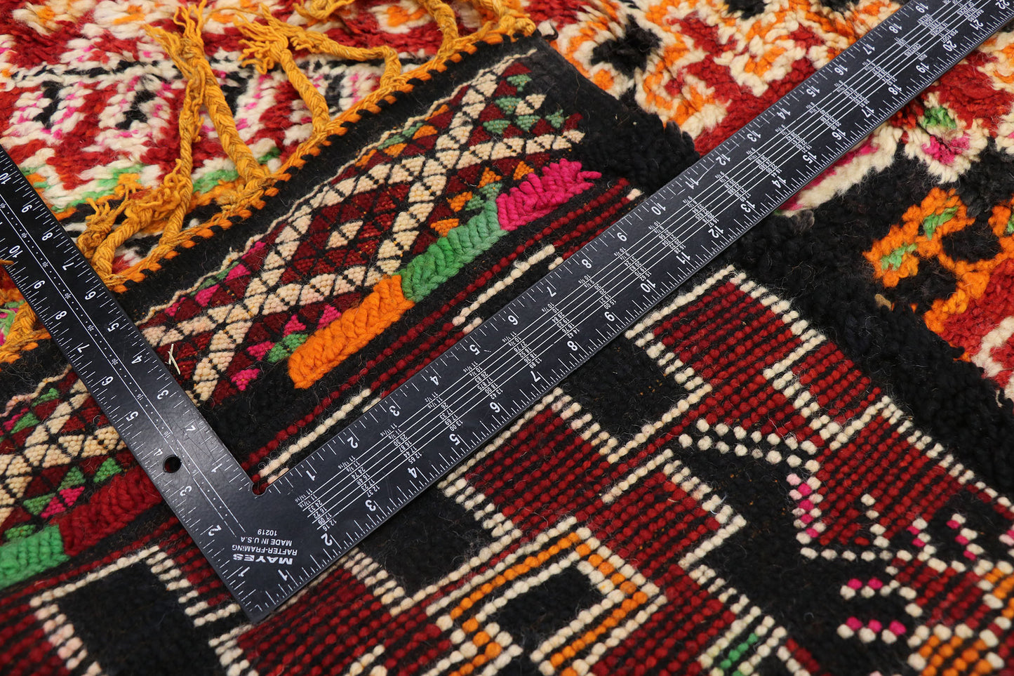 7 x 13 Vintage Red Moroccan Rug 21226