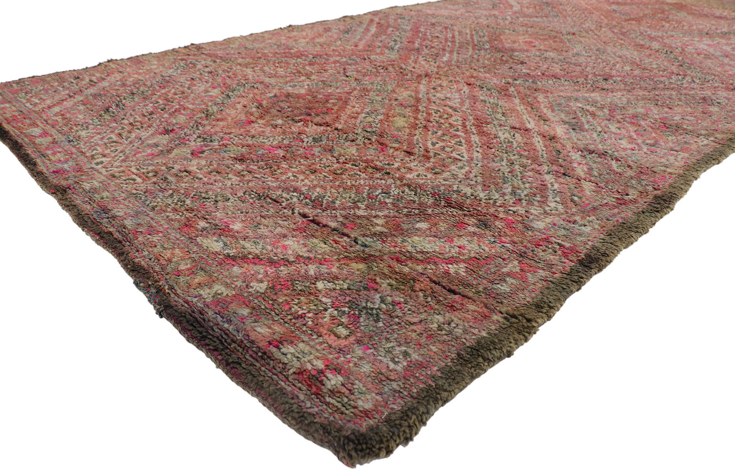 6 x 13 Vintage Red Beni MGuild Moroccan Rug 21229