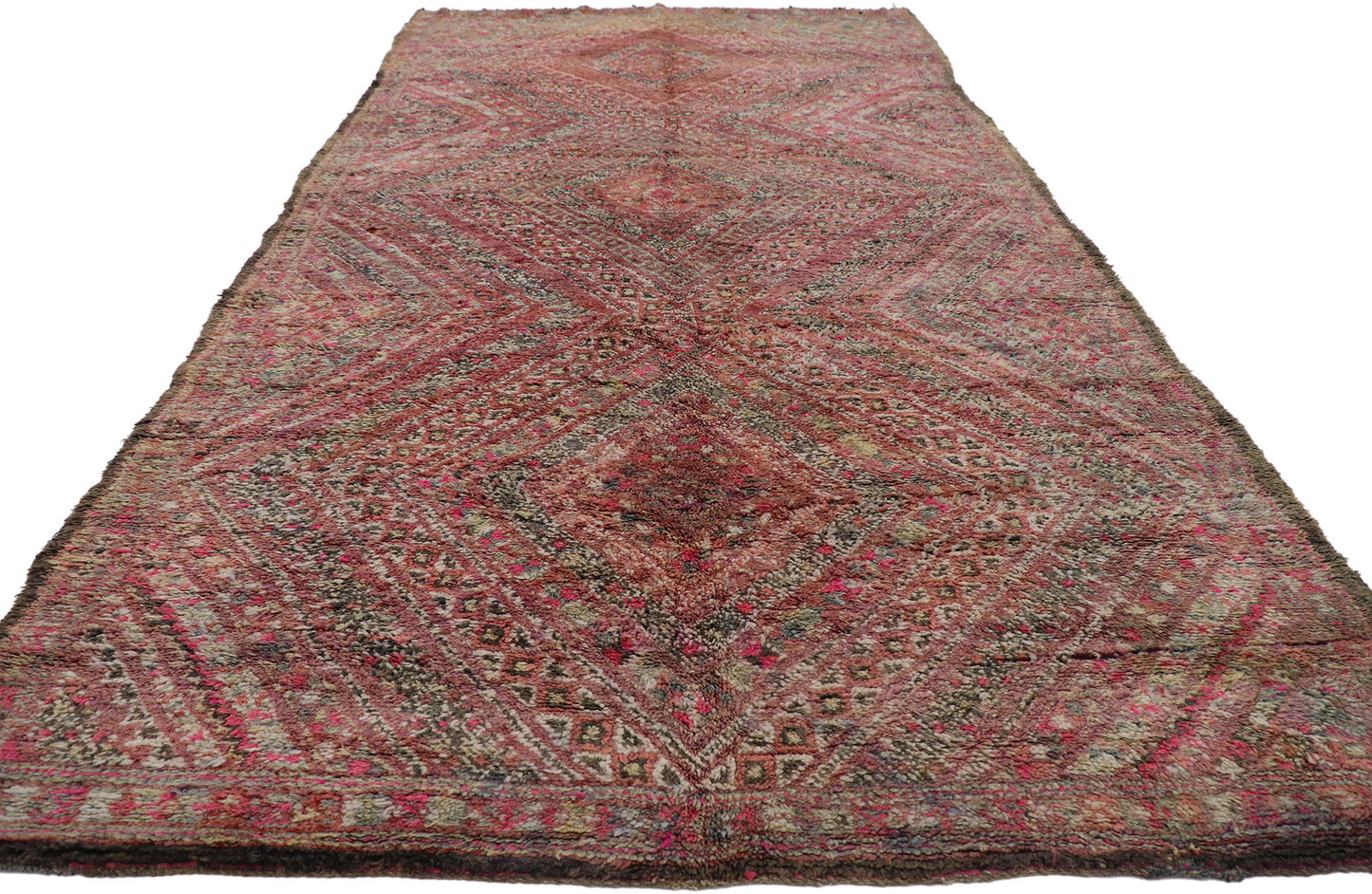 6 x 13 Vintage Red Beni MGuild Moroccan Rug 21229
