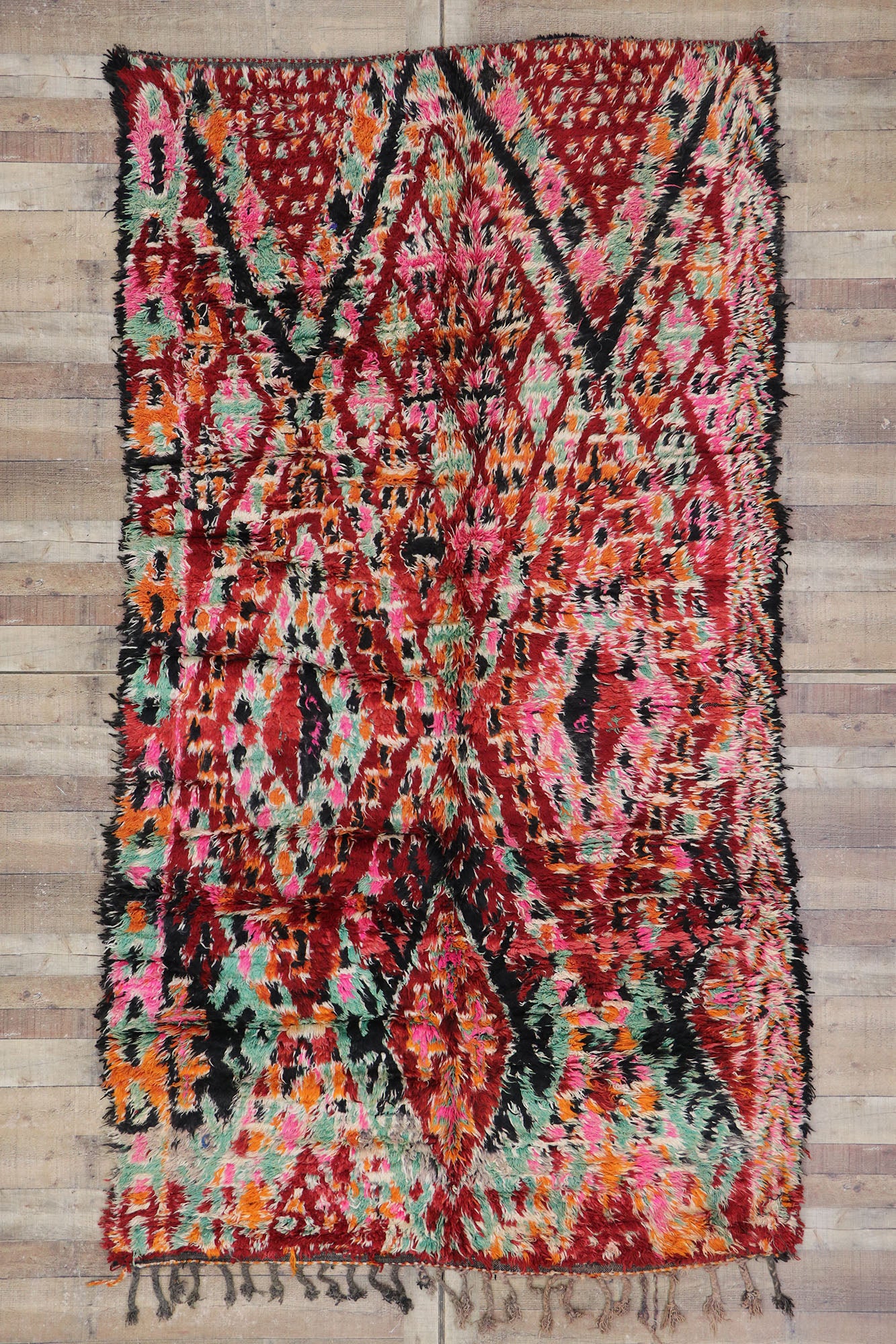 6 x 11 Vintage Beni MGuild Moroccan Rug 21232